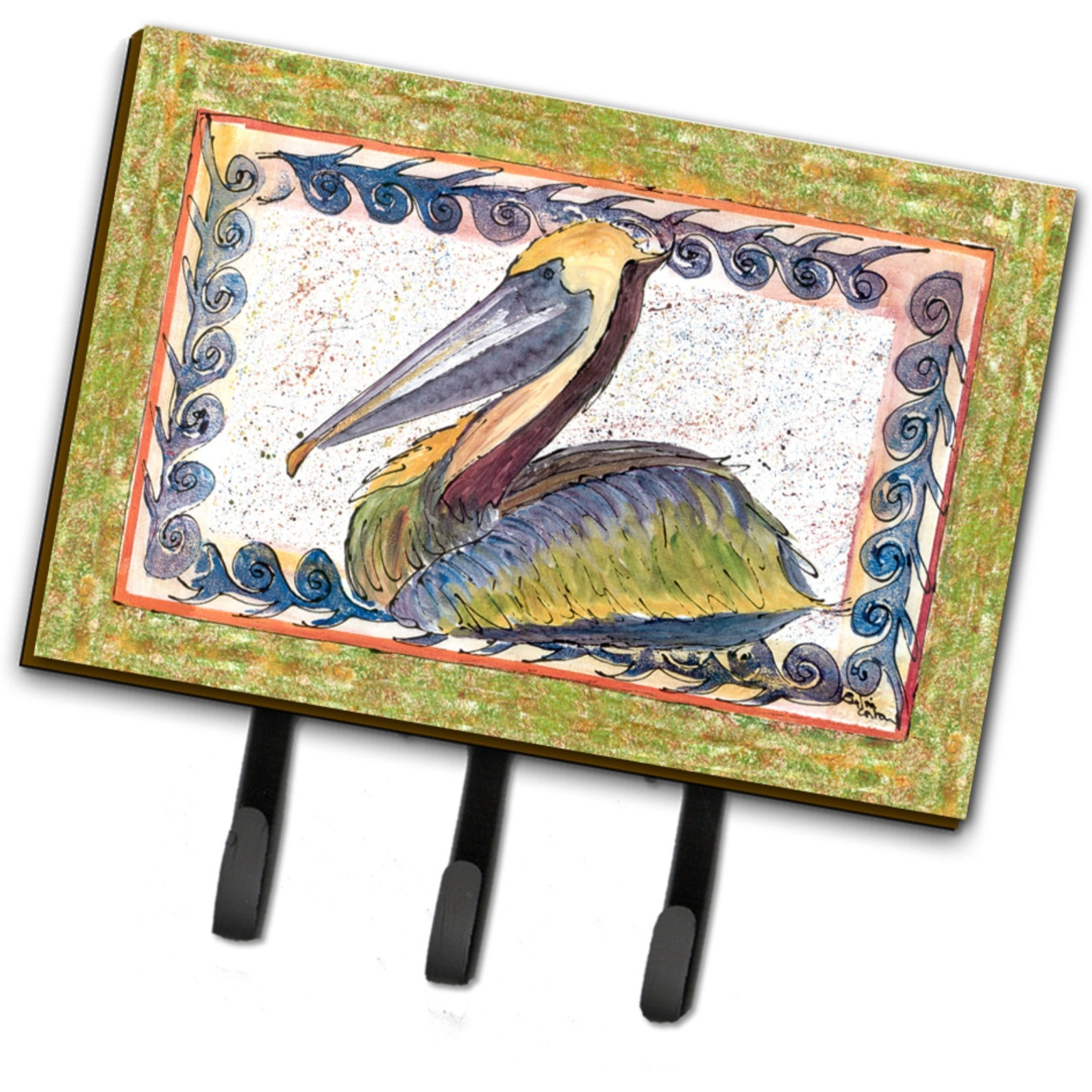 &quotCaroline's Treasures 8057TH68 Bird-Pelican Leash Holder or Key Hook, Large, Multicolor"