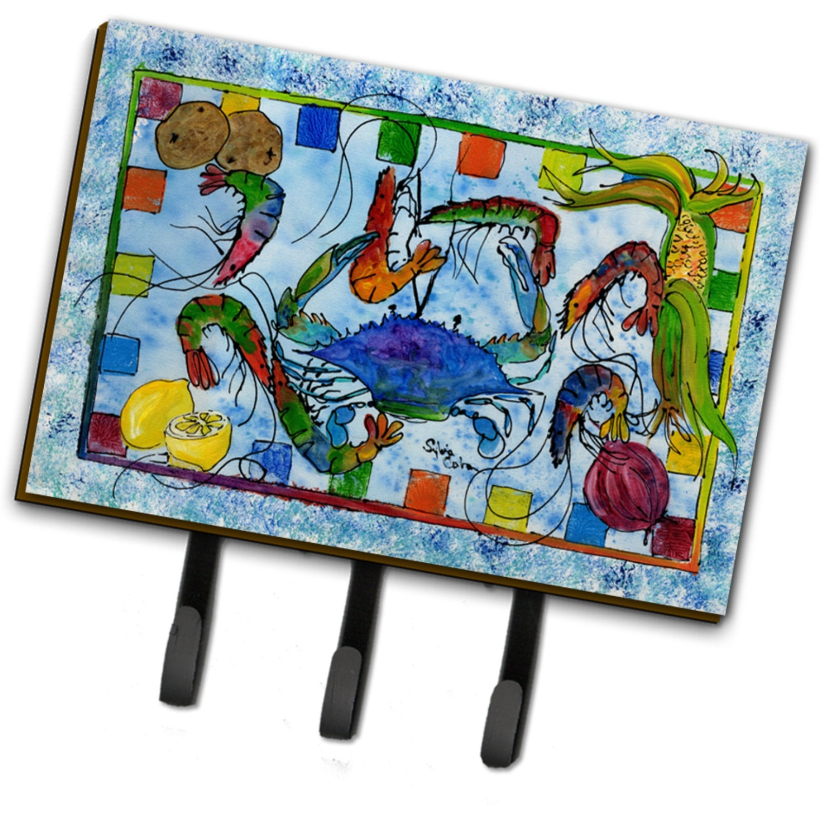 &quotCaroline's Treasures 8066TH68 Crab Leash or Key Holder, Large, Multicolor"