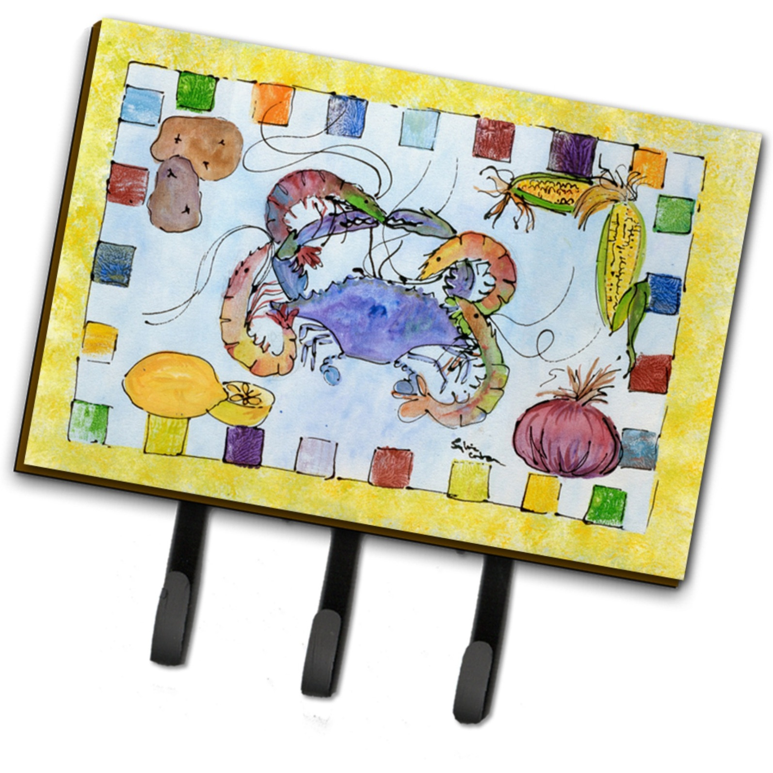 &quotCaroline's Treasures 8068TH68 Crab Leash or Key Holder, Large, Multicolor"