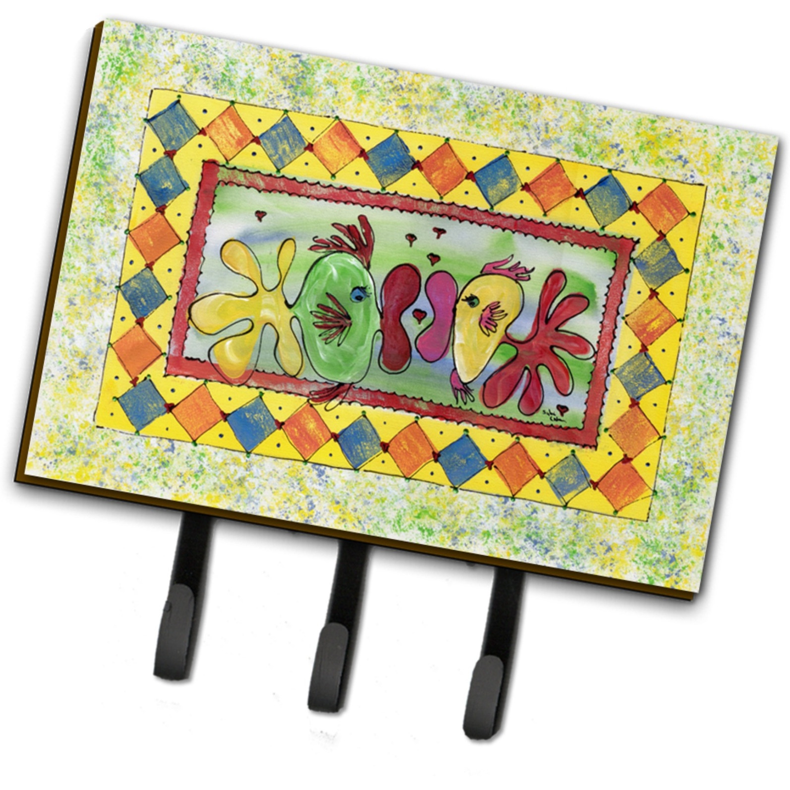 &quotCaroline's Treasures 8074TH68 Kissing Fish Leash or Key Holder, Large, Multicolor"