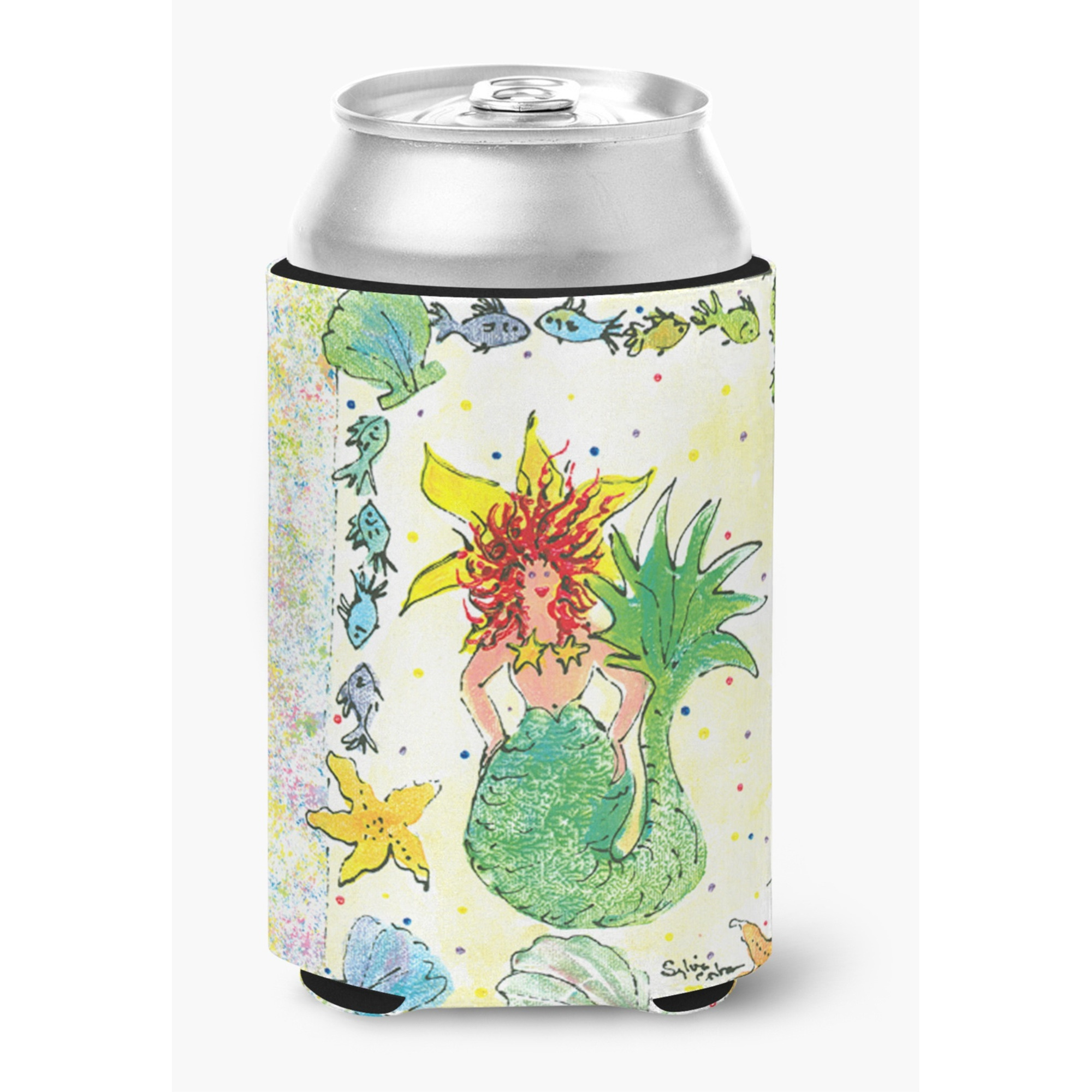 Mermaid Can or Bottle Beverage Insulator Hugger