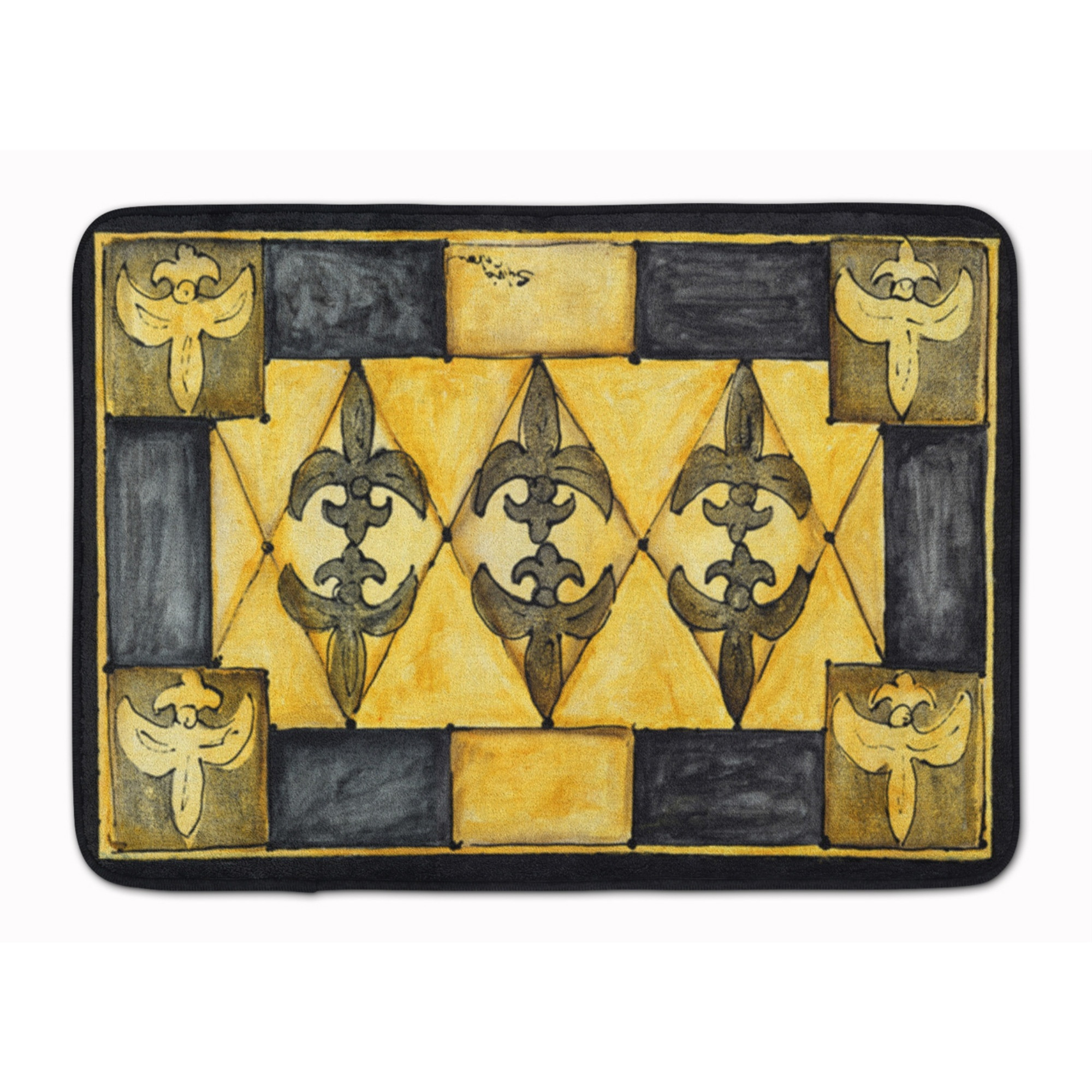 &quotCaroline's Treasures Fleur de lis Floor Mat, 19"" x 27"", Multicolor"