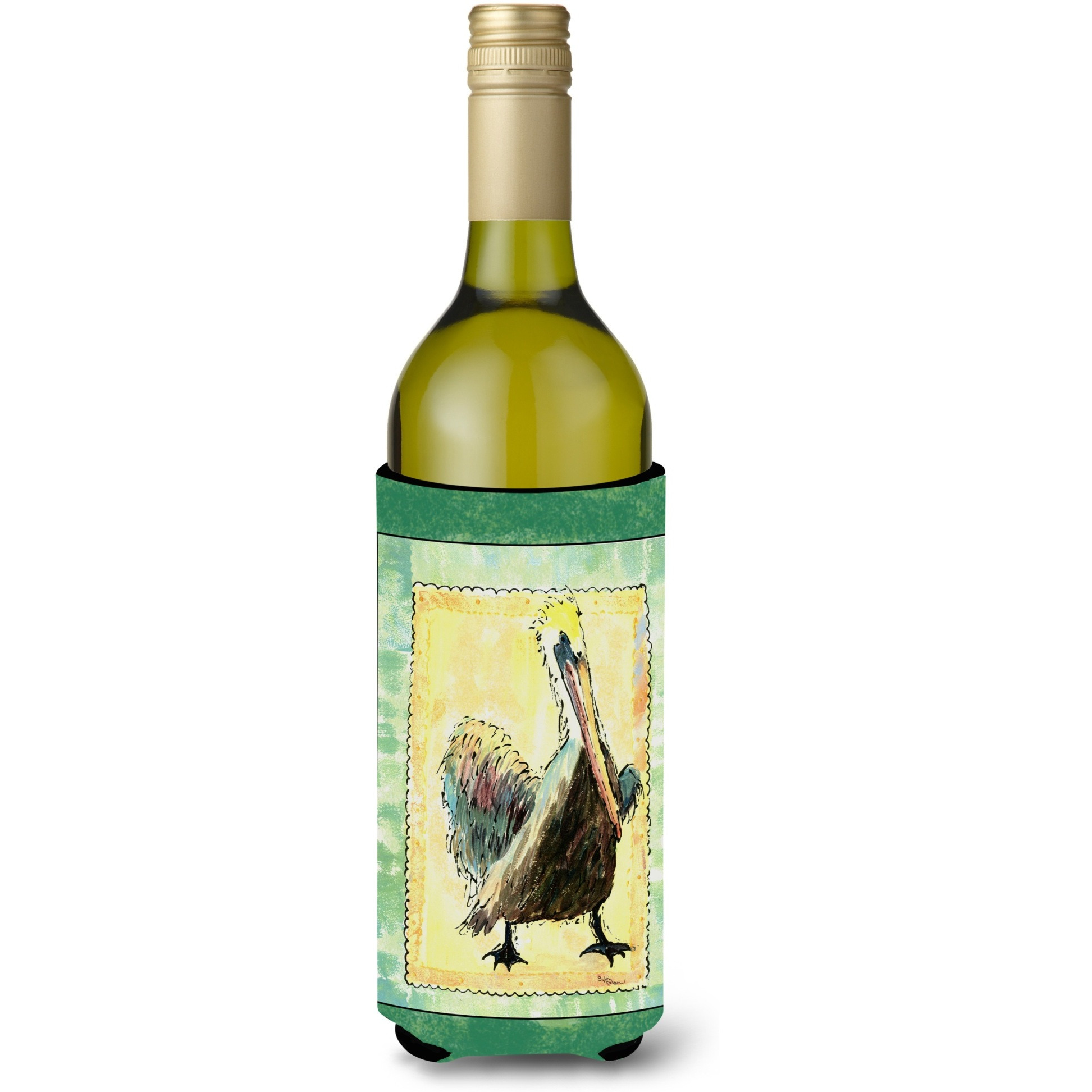 Bird - Pelican Wine Bottle Beverage Insulator Beverage Insulator Hugger