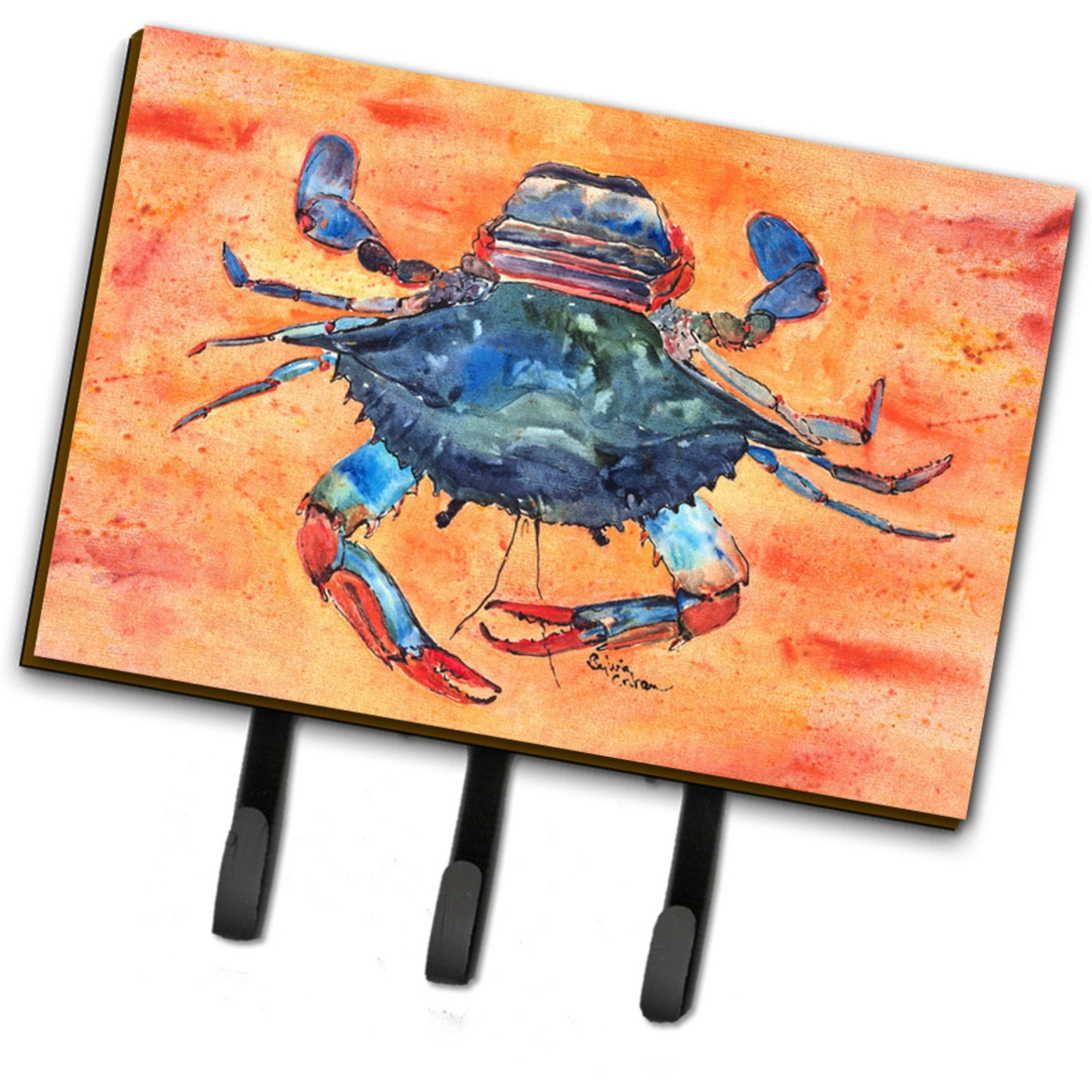 &quotCaroline's Treasures 8096TH68 Crab Leash or Key Holder, Large, Multicolor"