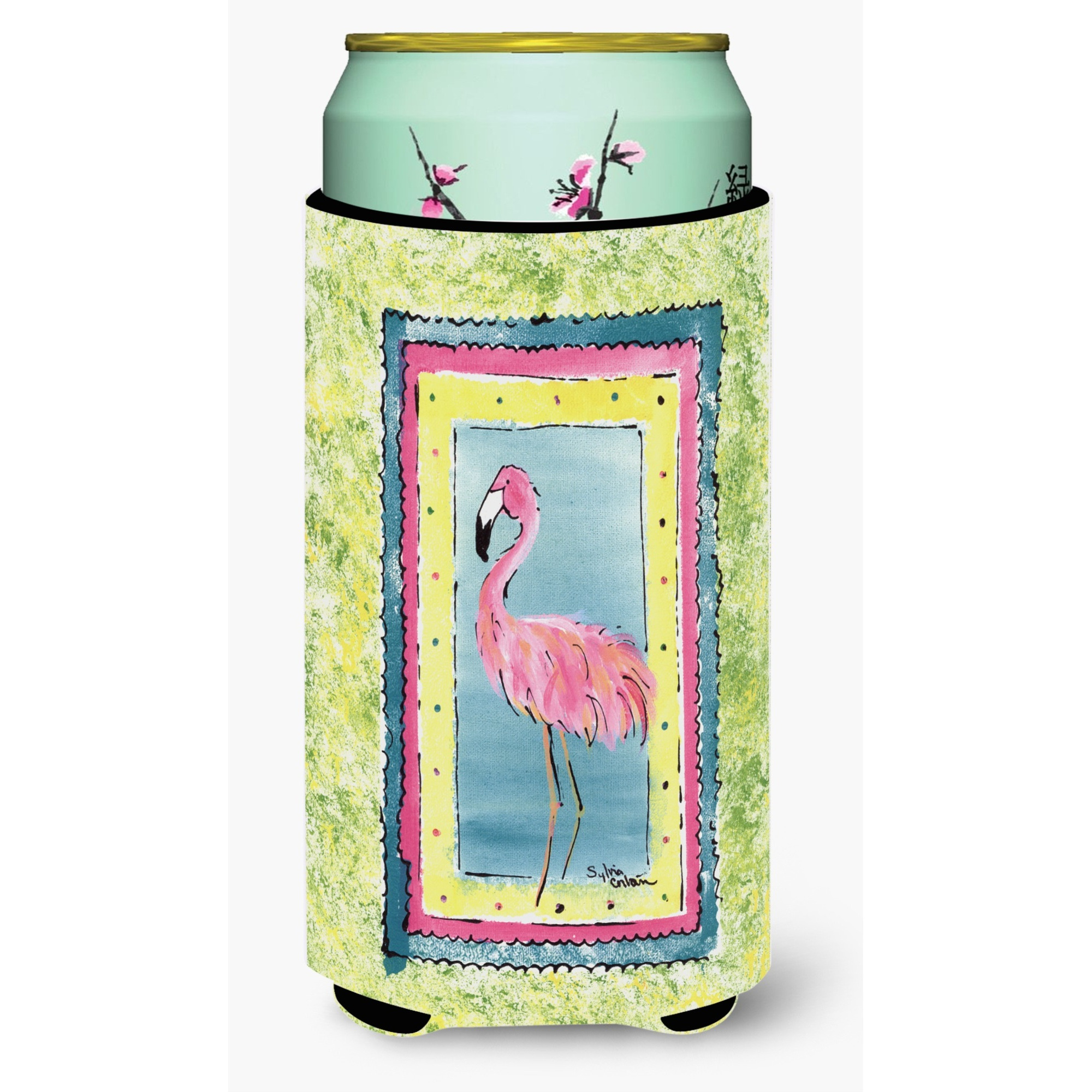 Bird - Flamingo  Tall Boy Beverage Insulator Beverage Insulator Hugger