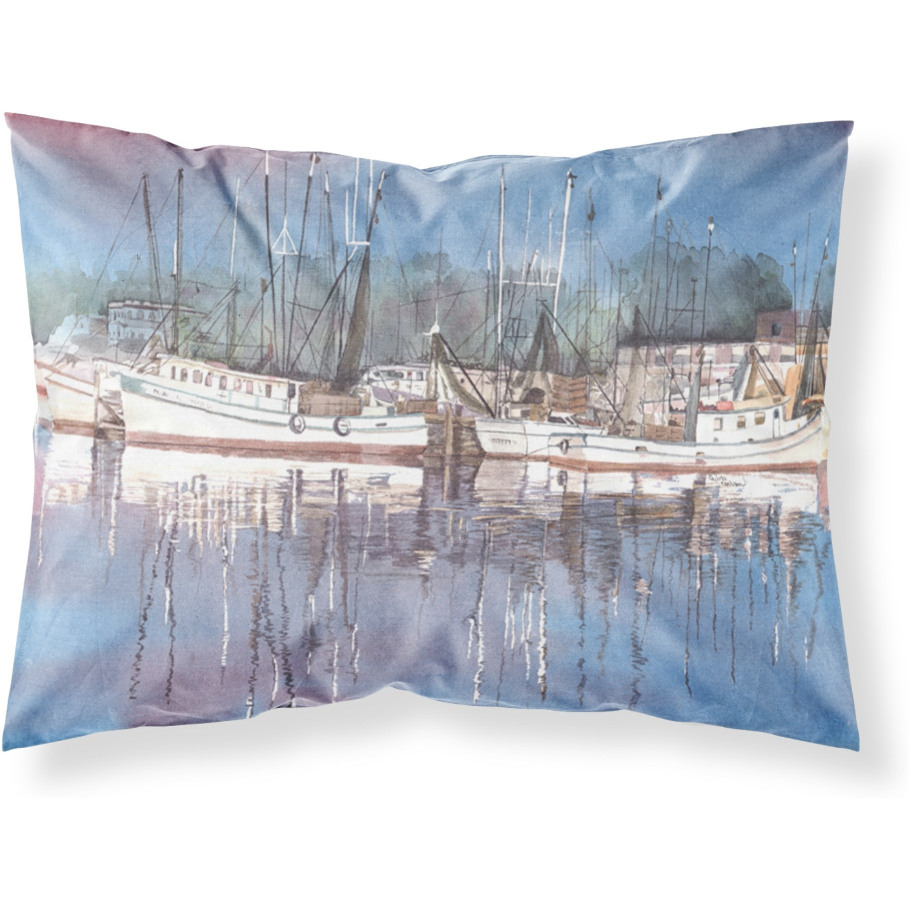 &quotCaroline's Treasures 8112PILLOWCASE Harbor Moisture Wicking Fabric Standard Pillowcase, Large, Multicolor"