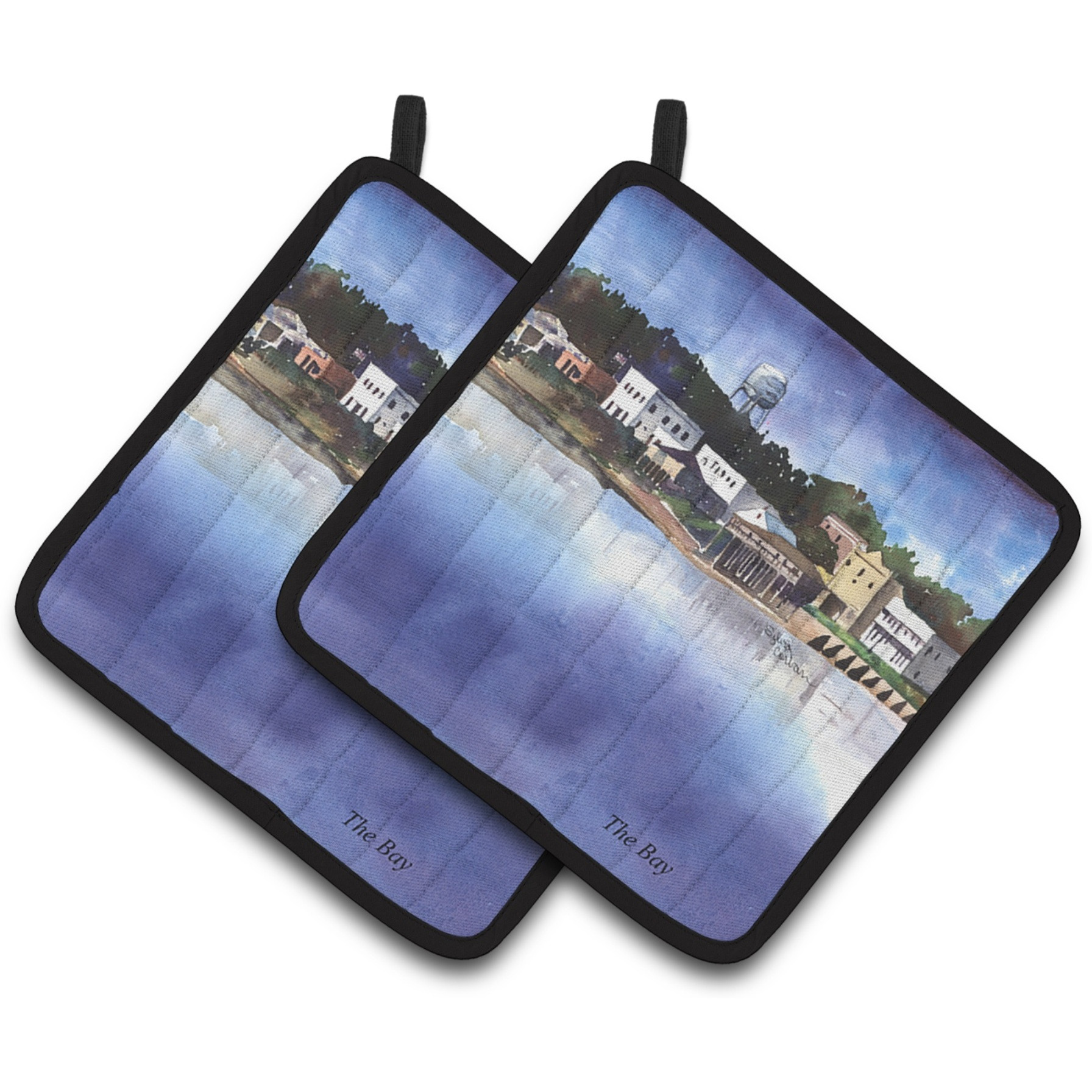 &quotCaroline's Treasures The Pass Pair of Pot Holders 8120RPTHD, 7.5HX7.5W, Multicolor"