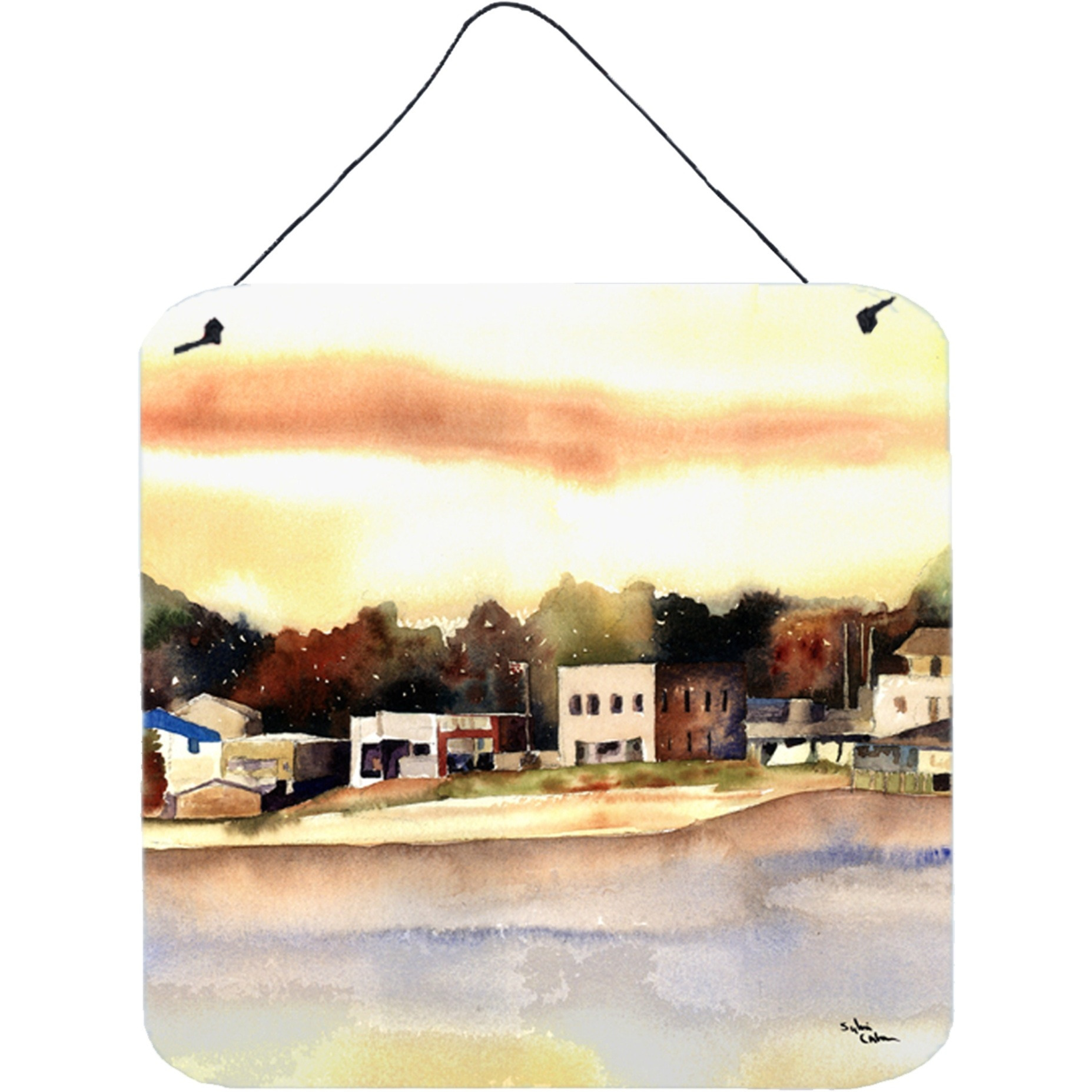 &quotCaroline's Treasures 8121LDS66 The Pass Aluminum Metal Wall or Door Hanging Prints, 6 x 6"", Multicolor"