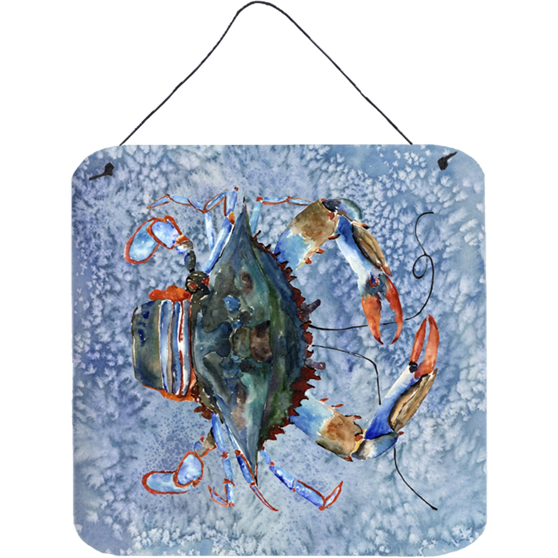 &quotCaroline's Treasures 8149DS66 Crab Aluminum Metal Wall or Door Hanging Prints, 6 x 6"", Multicolor"