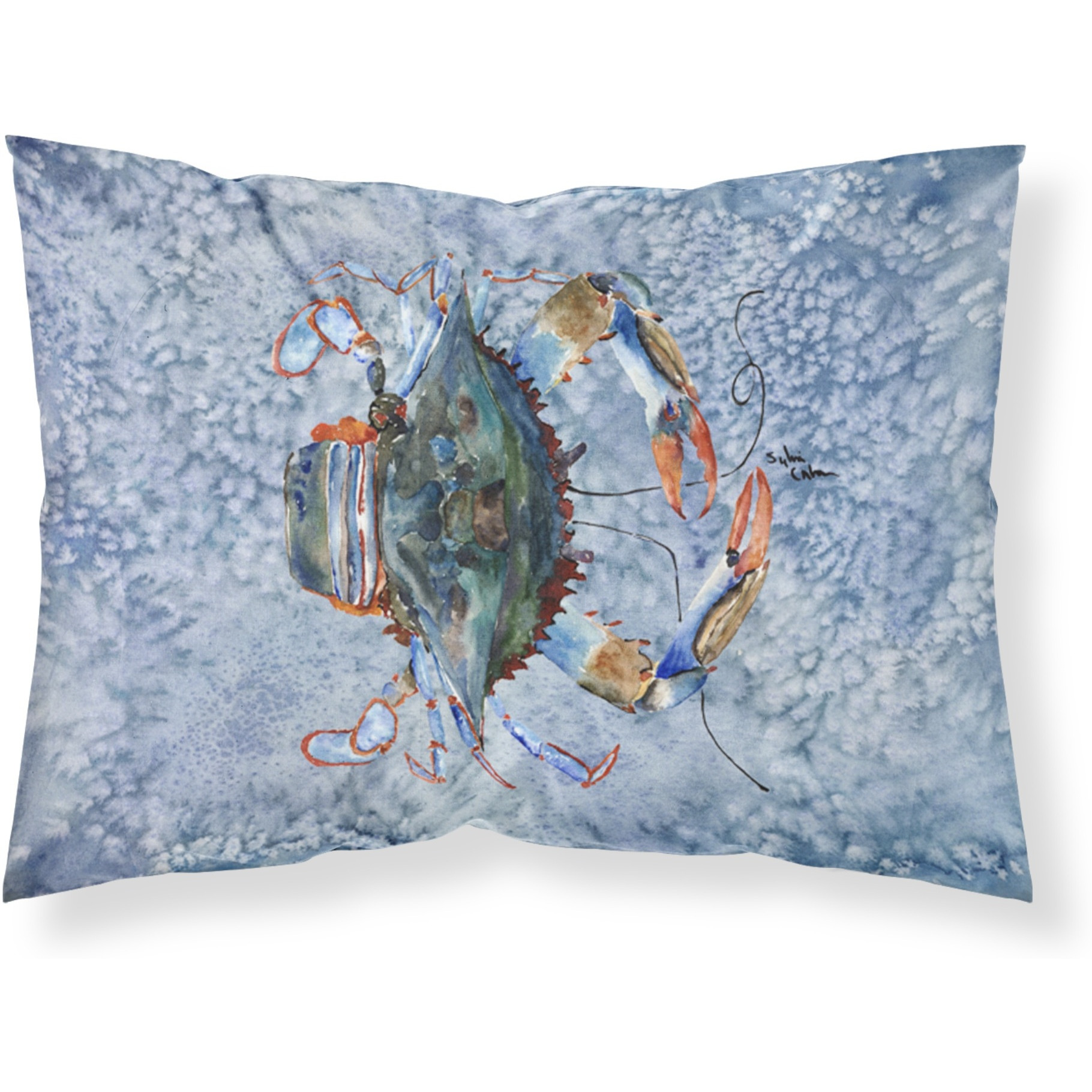 &quotCaroline's Treasures 8149PILLOWCASE Crab Moisture Wicking Fabric Standard Pillowcase, Large, Multicolor"