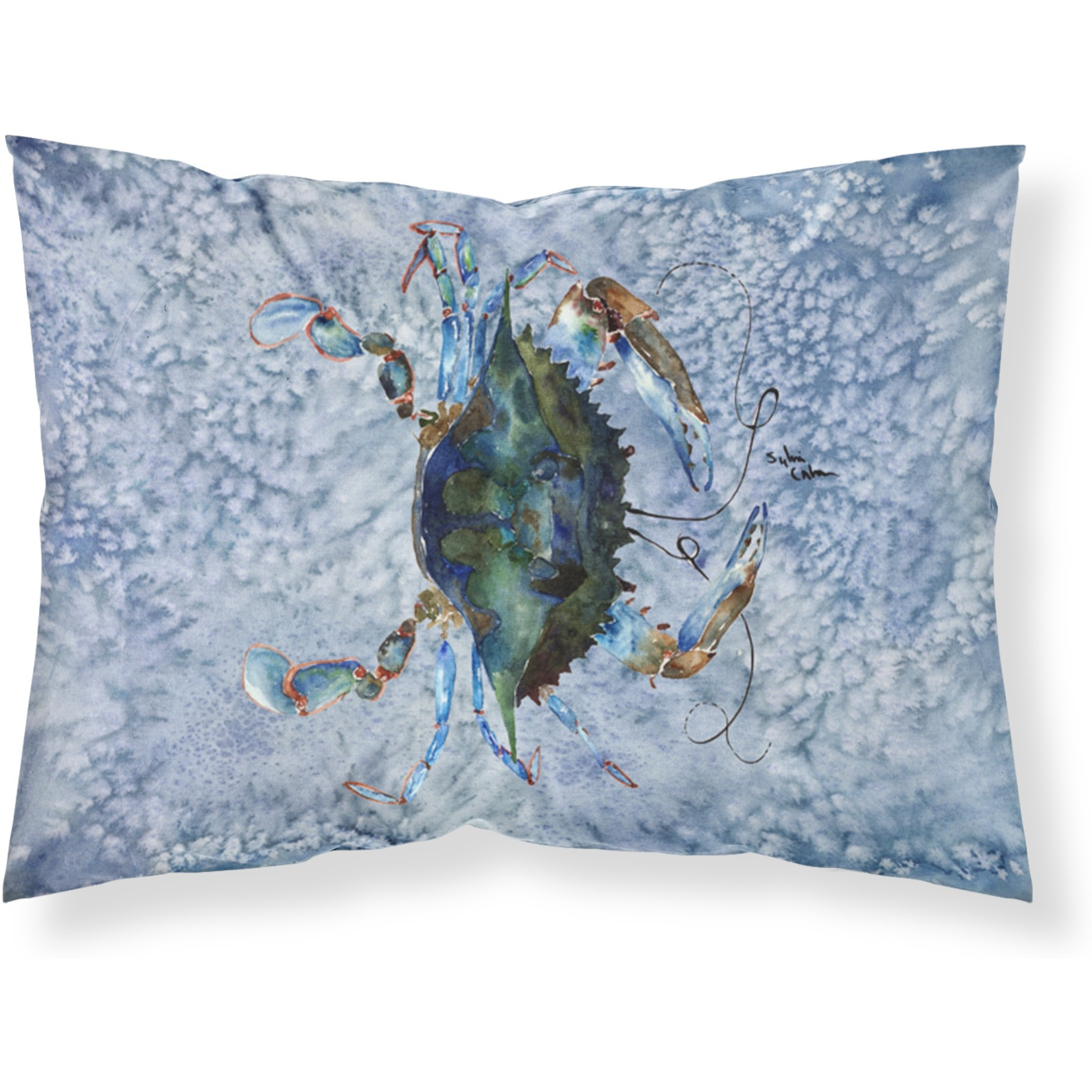 &quotCaroline's Treasures 8151PILLOWCASE Crab Moisture Wicking Fabric Standard Pillowcase, Large, Multicolor"
