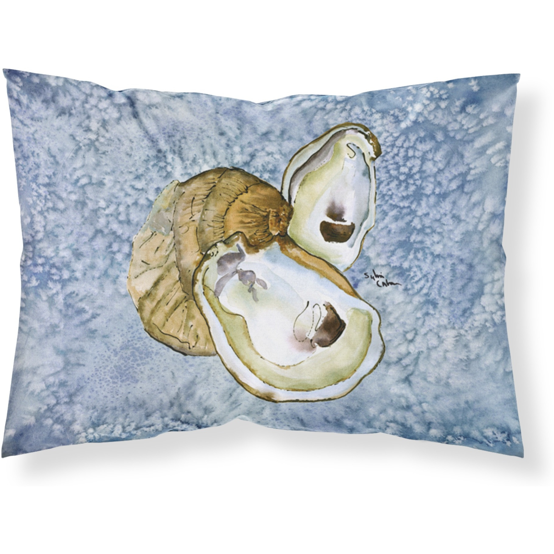 &quotCaroline's Treasures 8152PILLOWCASE Oyster Moisture Wicking Fabric Standard Pillowcase, Large, Multicolor"