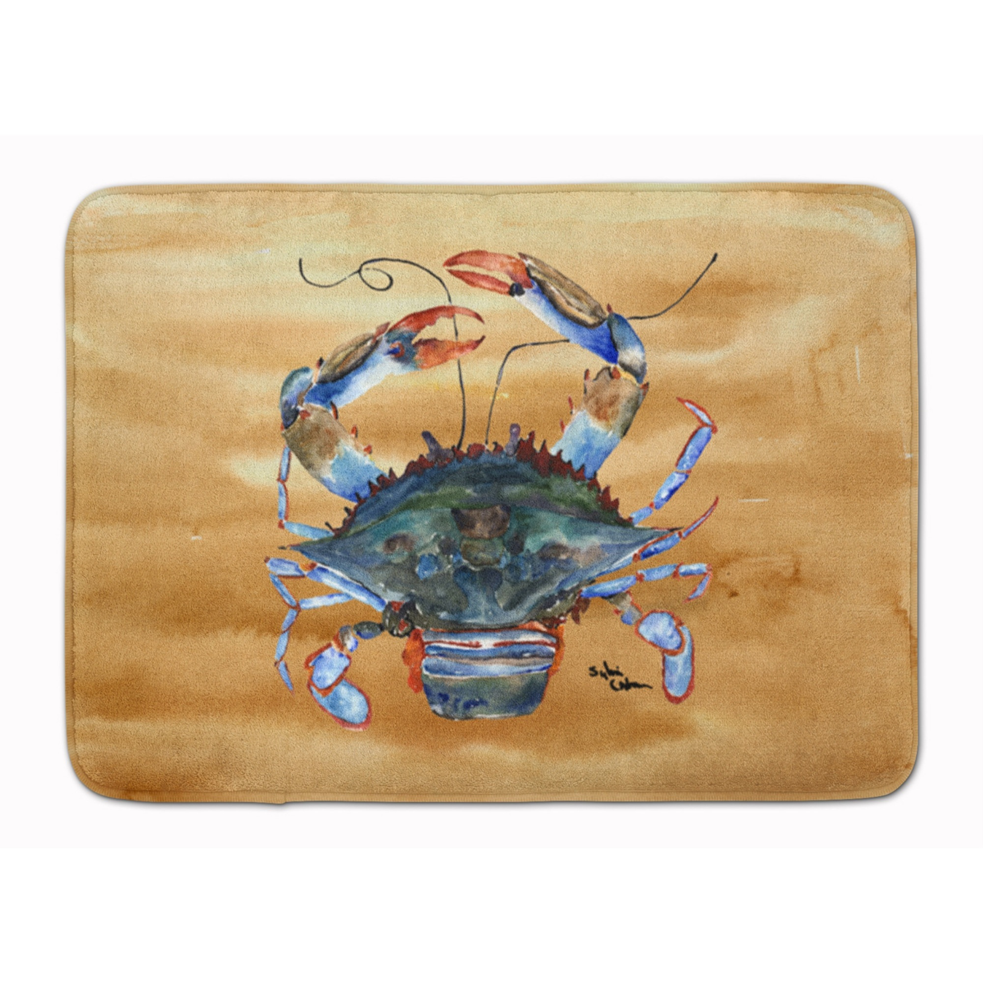 &quotCaroline's Treasures Crab Floor Mat, 19"" x 27"", Multicolor"