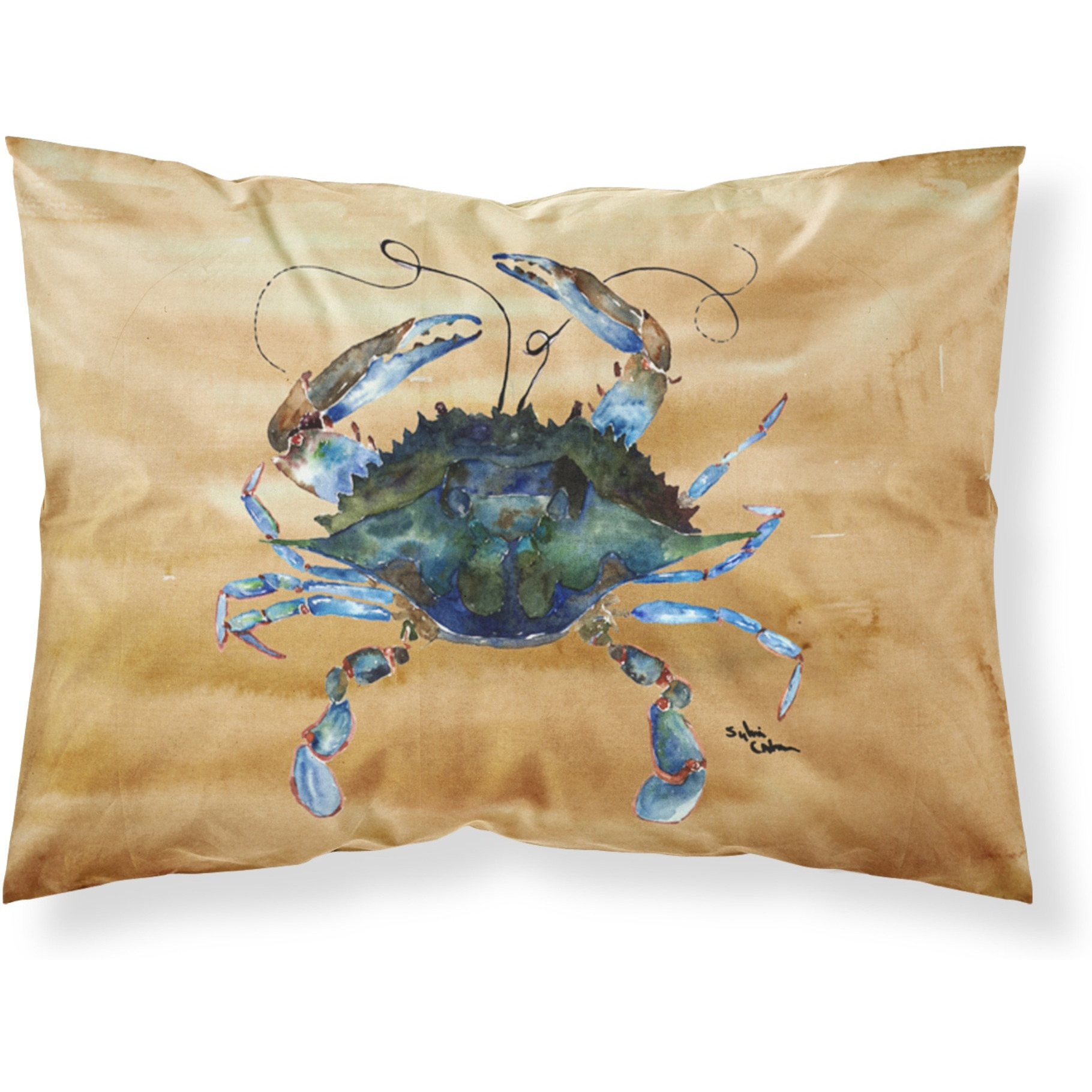 &quotCaroline's Treasures 8159PILLOWCASE Crab Moisture Wicking Fabric Standard Pillowcase, Large, Multicolor"