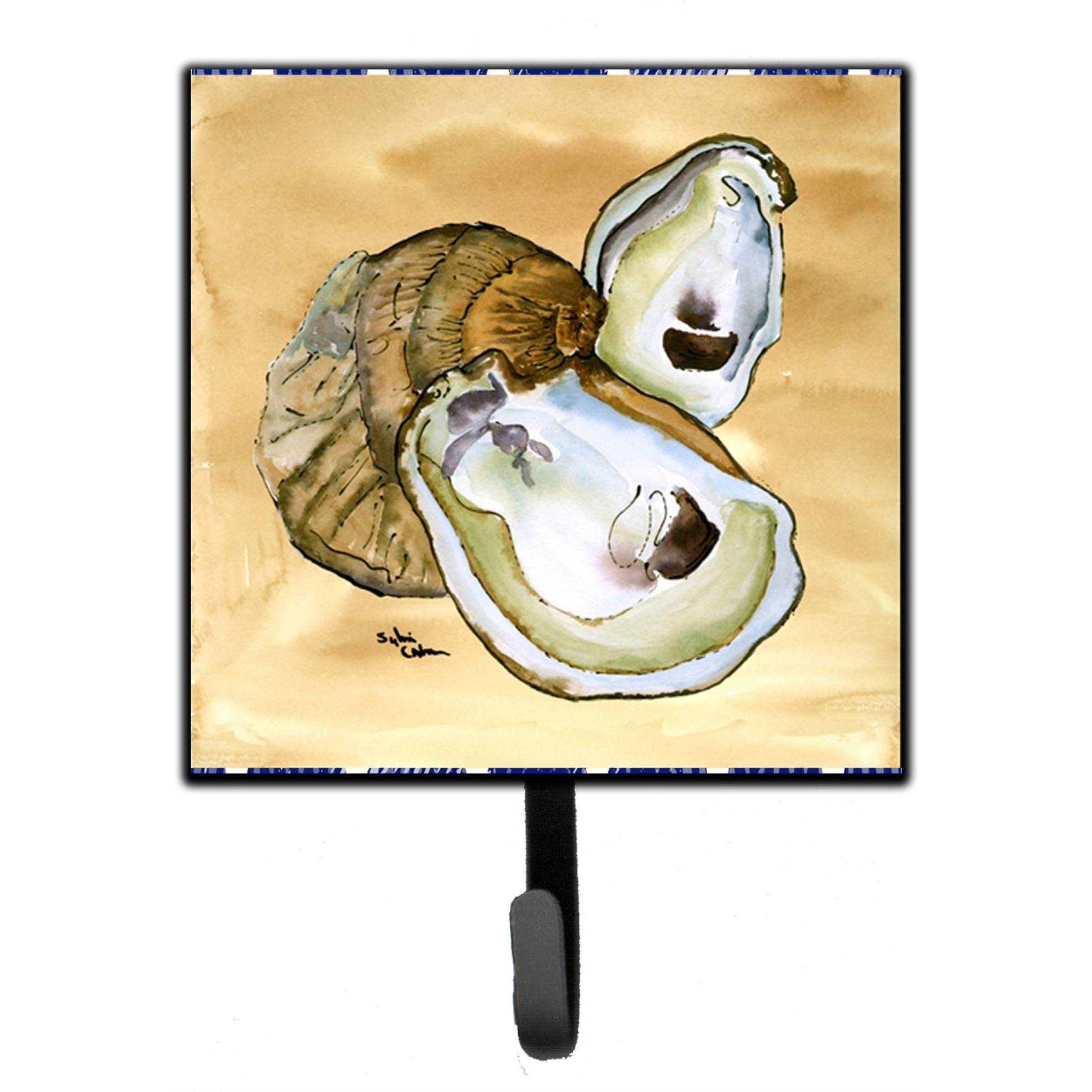 &quotCaroline's Treasures 8160SH4 Oyster Leash Holder or Key Hook, Small, Multicolor"