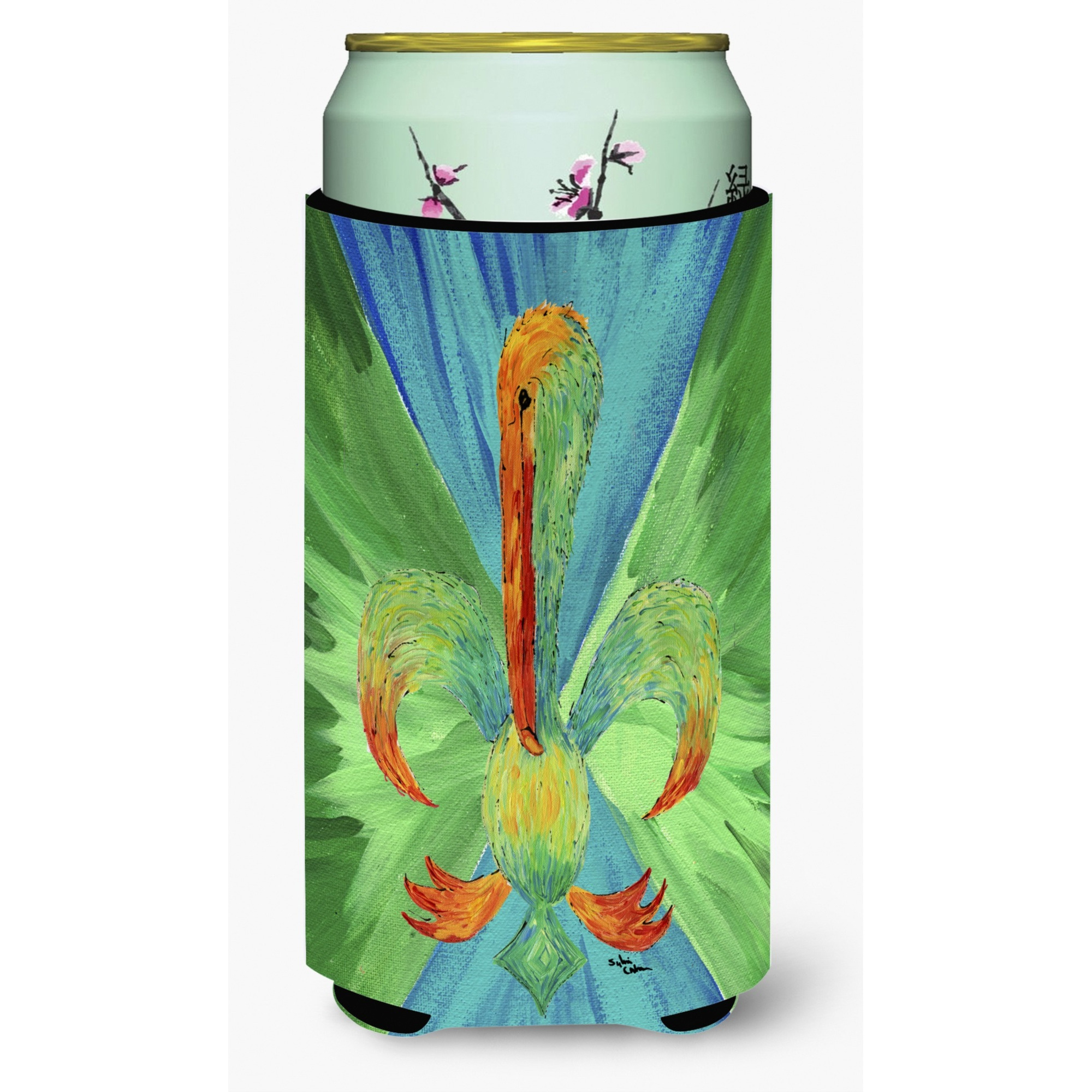 Pelican Fleur de lis  Tall Boy Beverage Insulator Beverage Insulator Hugger