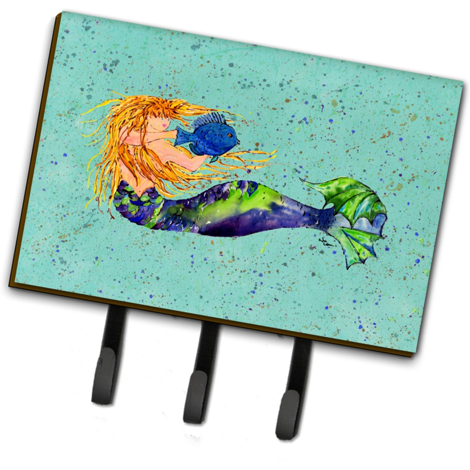 &quotCaroline's Treasures 8336TH68 Mermaid Leash or Key Holder, Large, Multicolor"