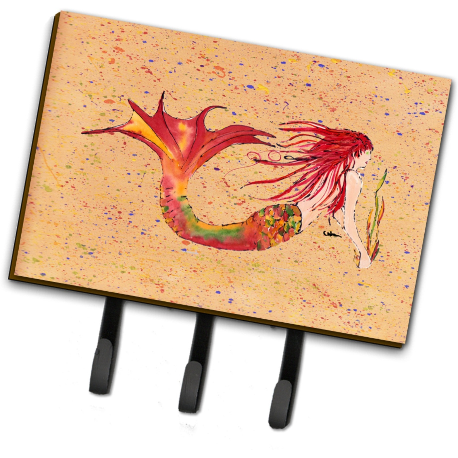 &quotCaroline's Treasures 8339TH68 Mermaid Leash or Key Holder, Large, Multicolor"