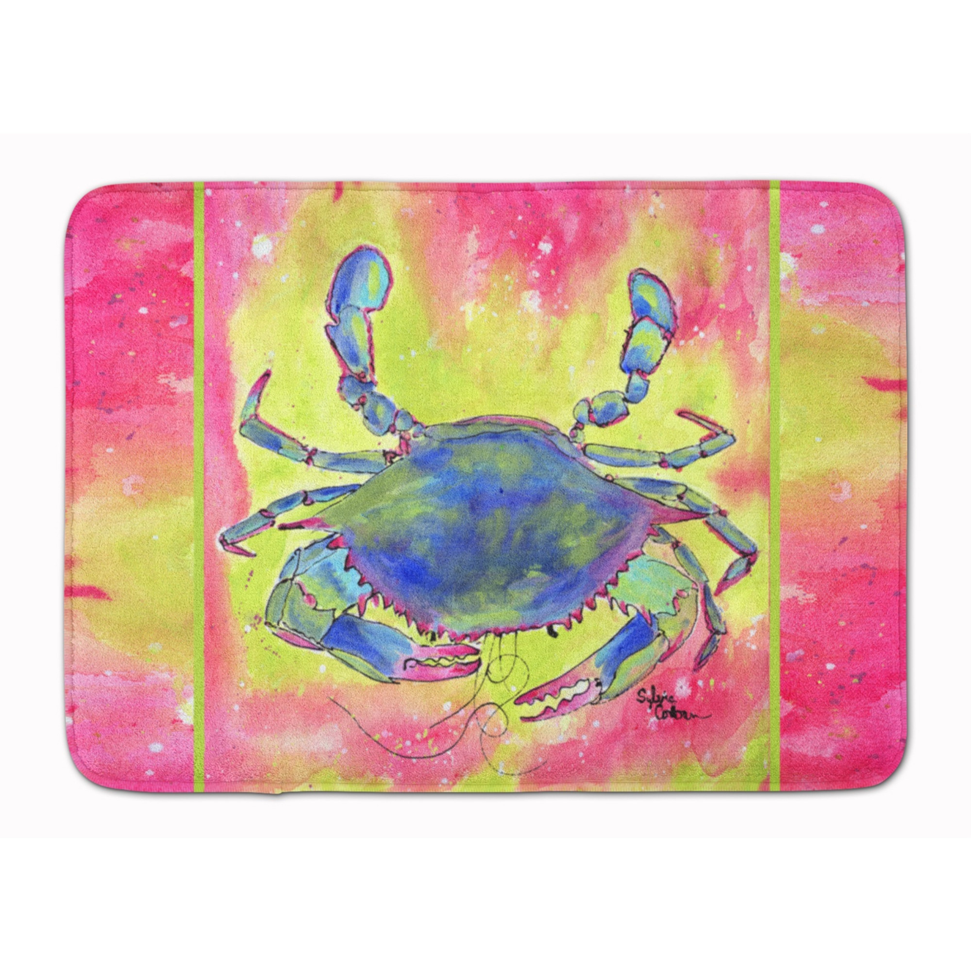 &quotCaroline's Treasures Crab Floor Mat, 19"" x 27"", Multicolor"