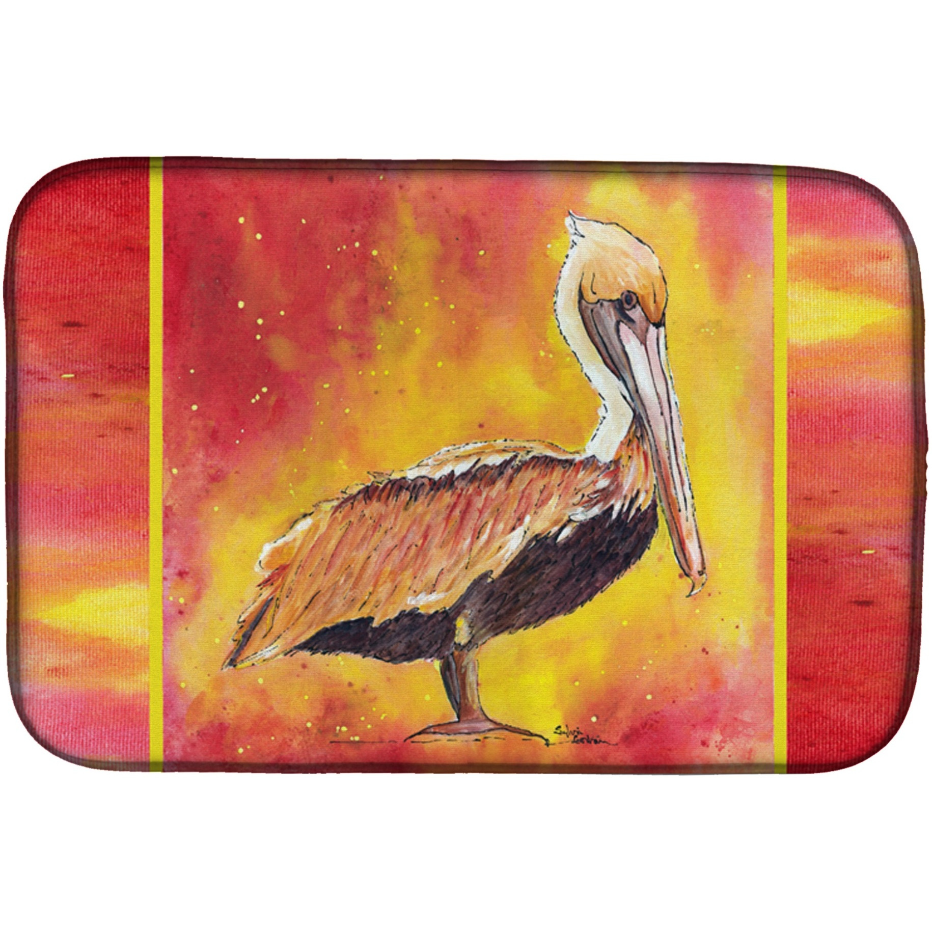&quotCaroline's Treasures 8344DDM Dish Drying Mat, 14"" x 21"", Multicolor"