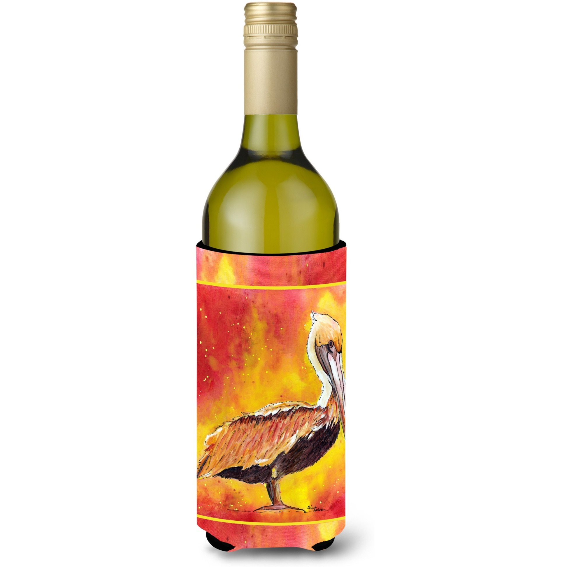 Brown Pelican Hot and Spicy Wine Bottle Beverage Insulator Beverage Insulator Hugger