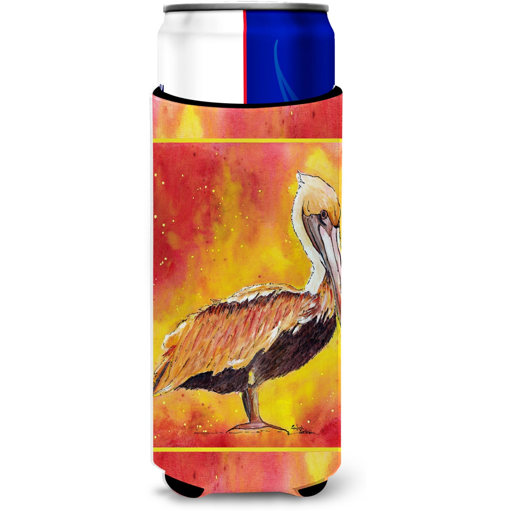 Brown Pelican Hot and Spicy Ultra Beverage Insulators for slim cans 8344MUK