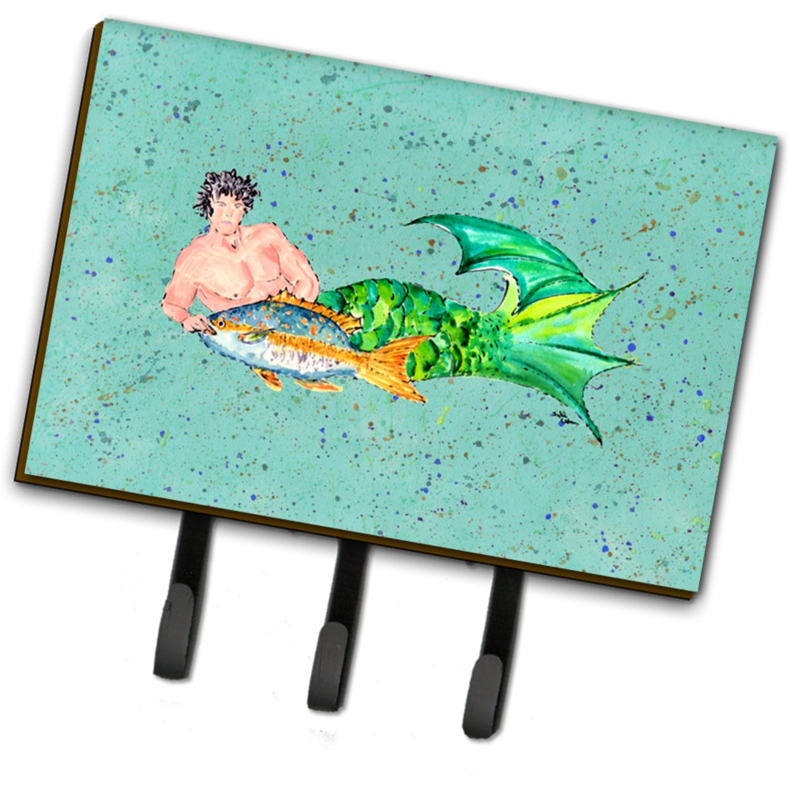 &quotCaroline's Treasures 8345TH68 Merman Leash or Key Holder, Large, Multicolor"
