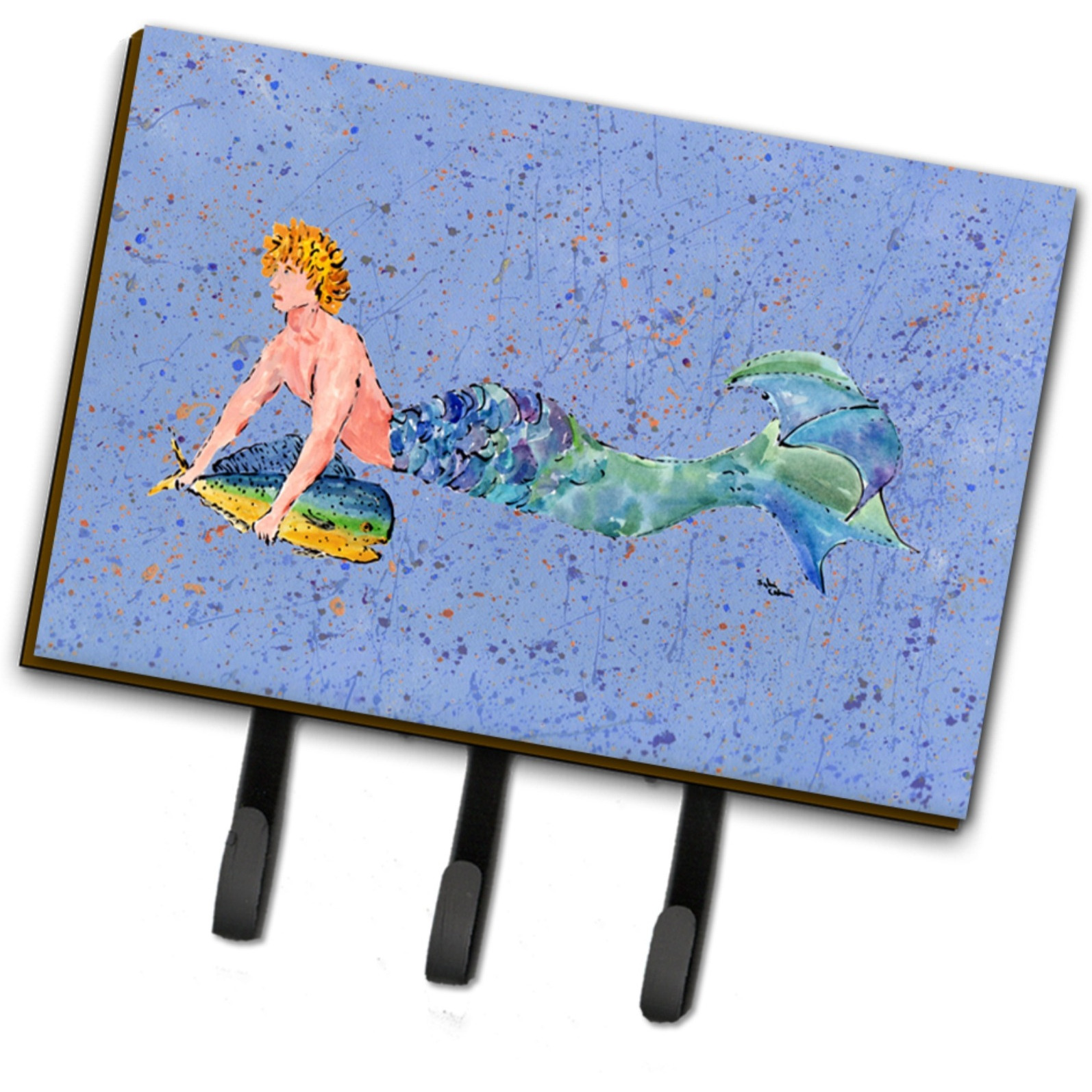 &quotCaroline's Treasures 8347TH68 Merman Leash or Key Holder, Large, Multicolor"