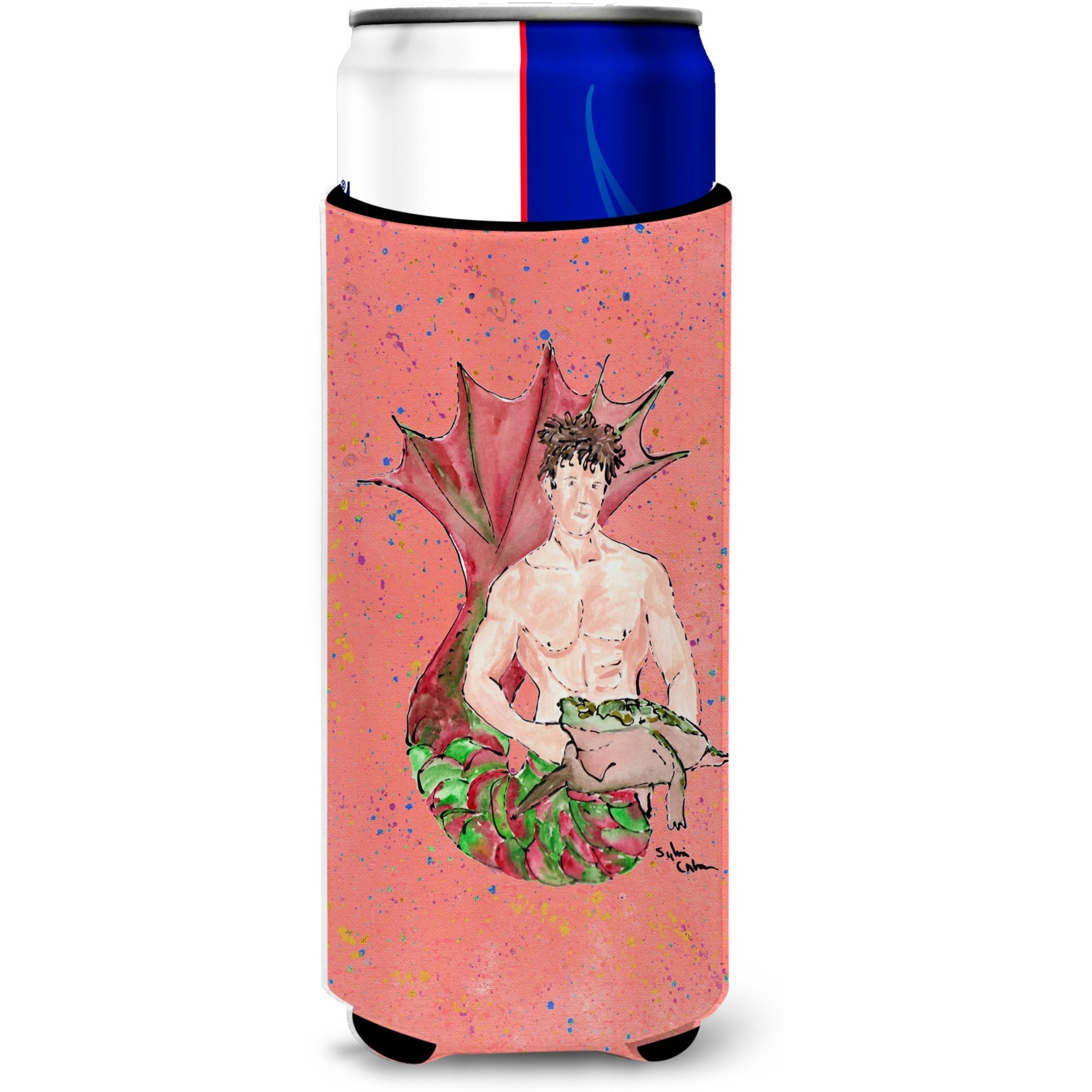 Brunette Merman Ultra Beverage Insulators for slim cans 8348MUK