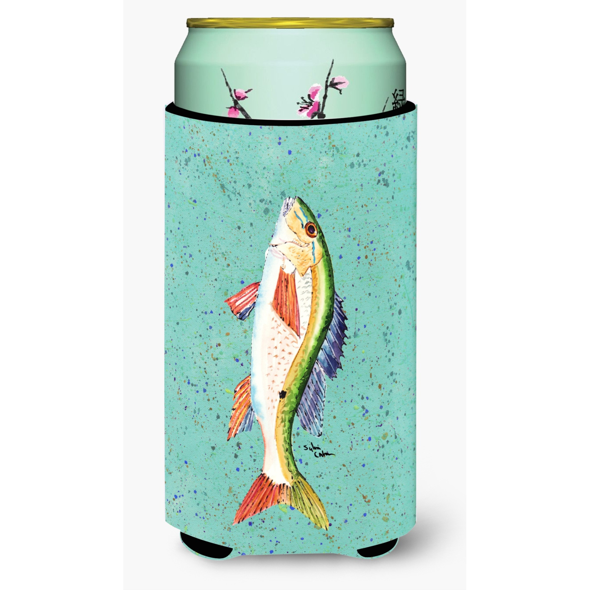 Fish Mutton Snapper  Tall Boy Beverage Insulator Beverage Insulator Hugger