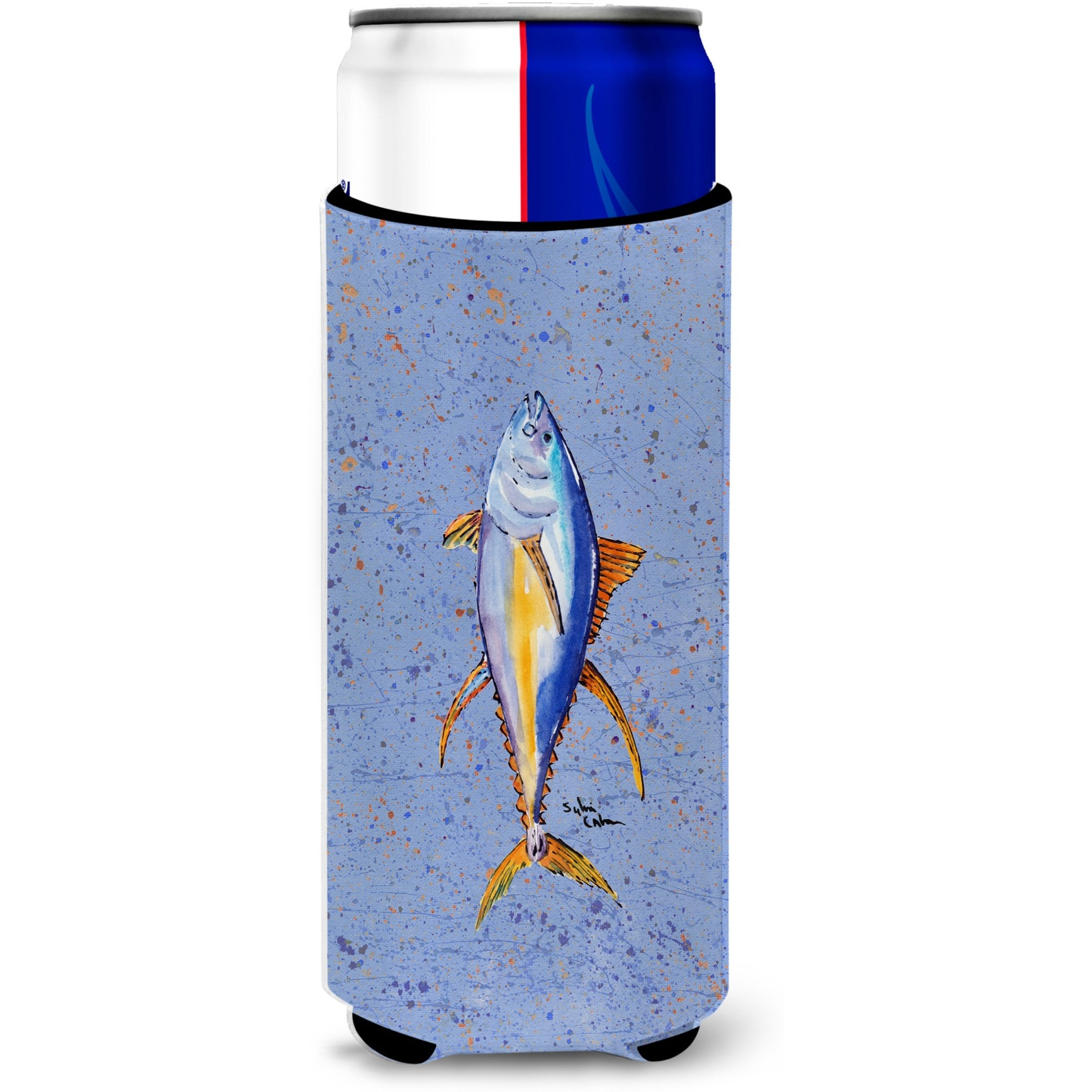 Fish Tuna Ultra Beverage Insulators for slim cans 8356MUK