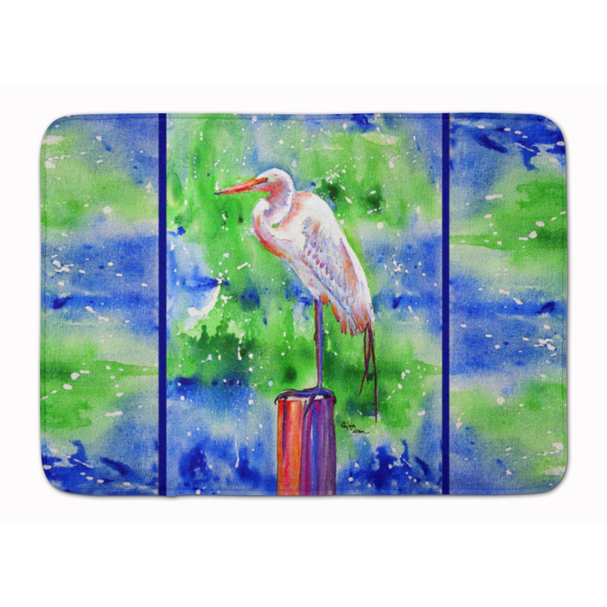 &quotCaroline's Treasures Egret Floor Mat, 19"" x 27"", Multicolor"
