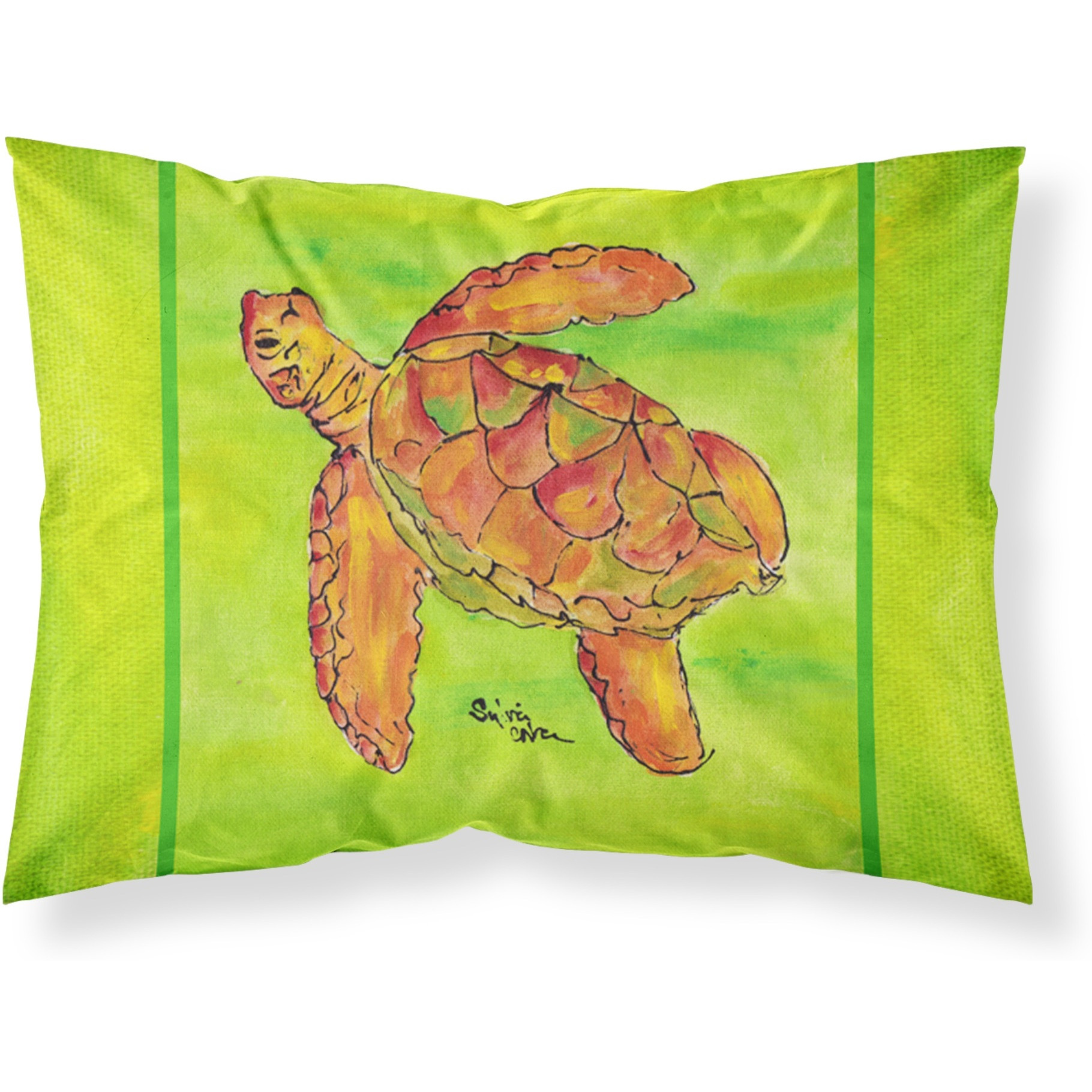 &quotCaroline's Treasures 8376PILLOWCASE Turtle Moisture Wicking Fabric Standard Pillowcase, Large, Multicolor"