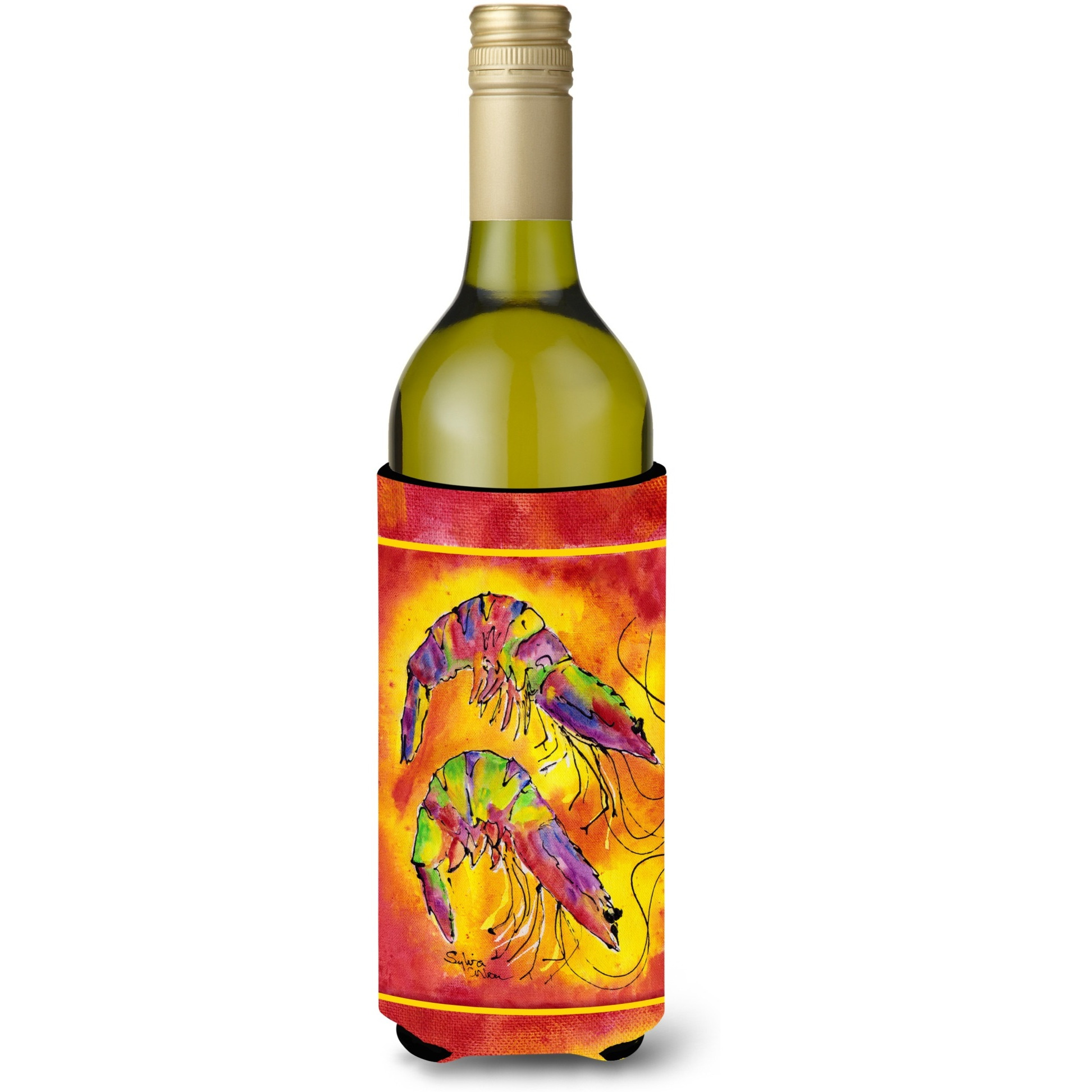 Shrimp Wine Bottle Beverage Insulator Beverage Insulator Hugger 8378LITERK