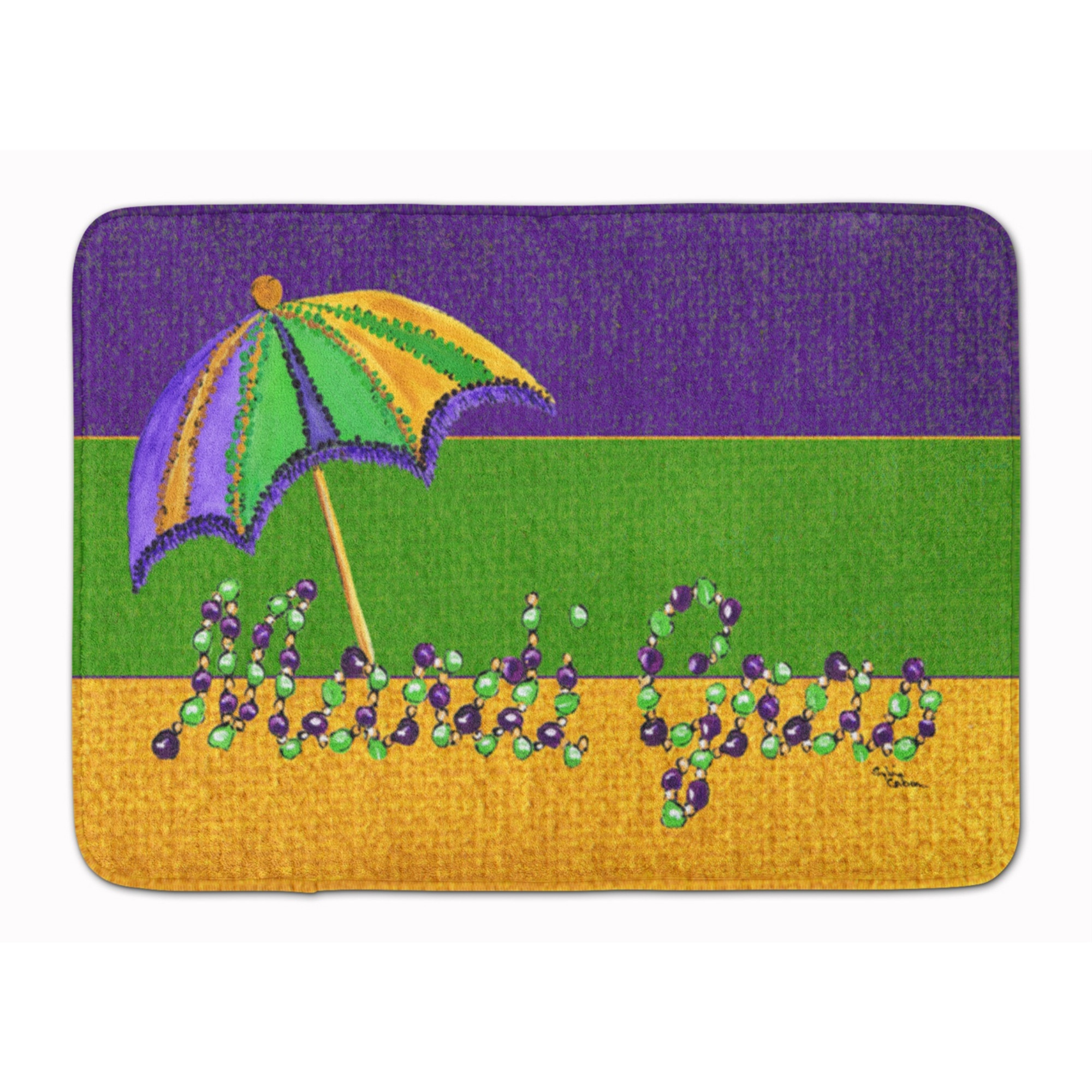 &quotCaroline's Treasures Mardi Gras Floor Mat, 19"" x 27"", Multicolor"
