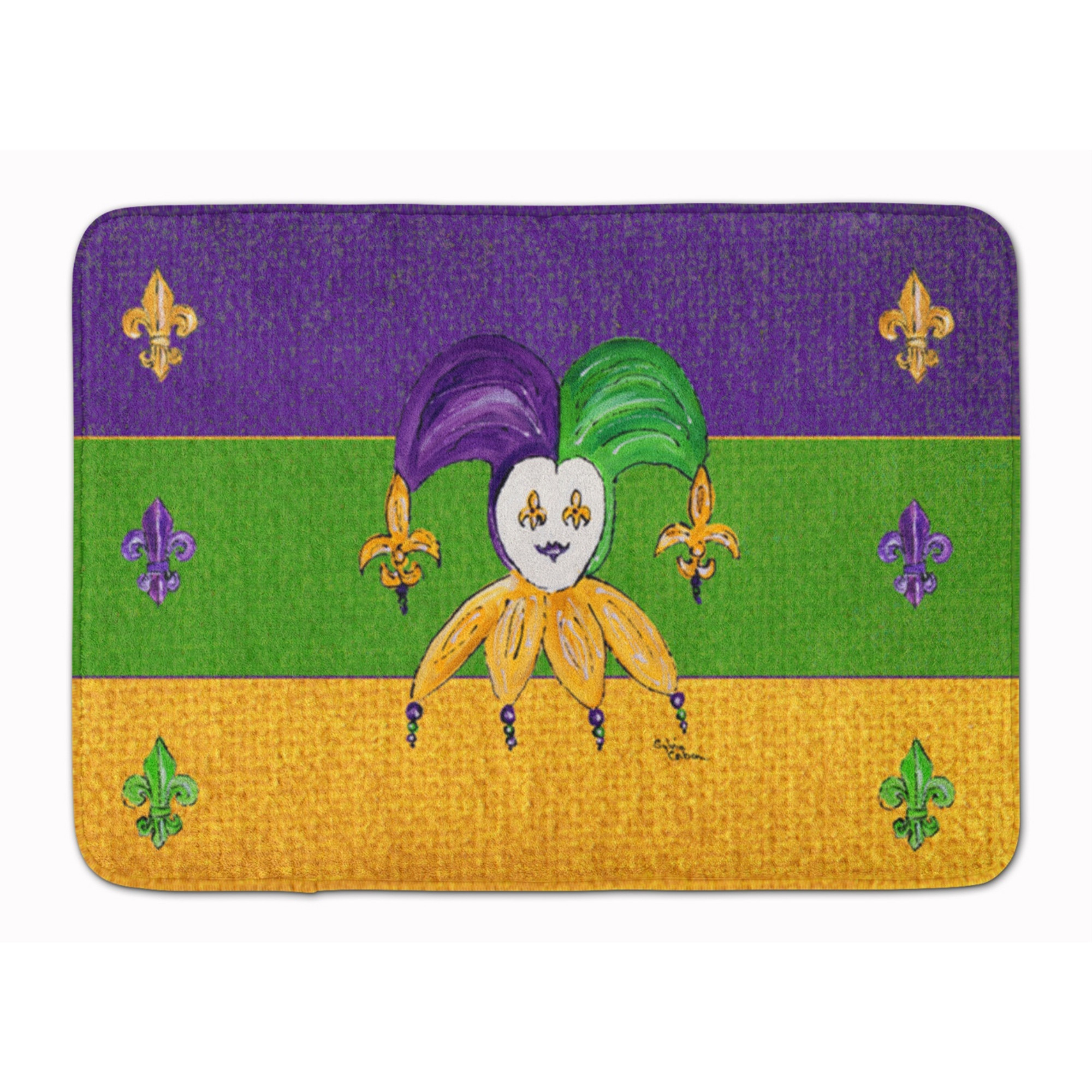 &quotCaroline's Treasures Mardi Gras Floor Mat, 19"" x 27"", Multicolor"