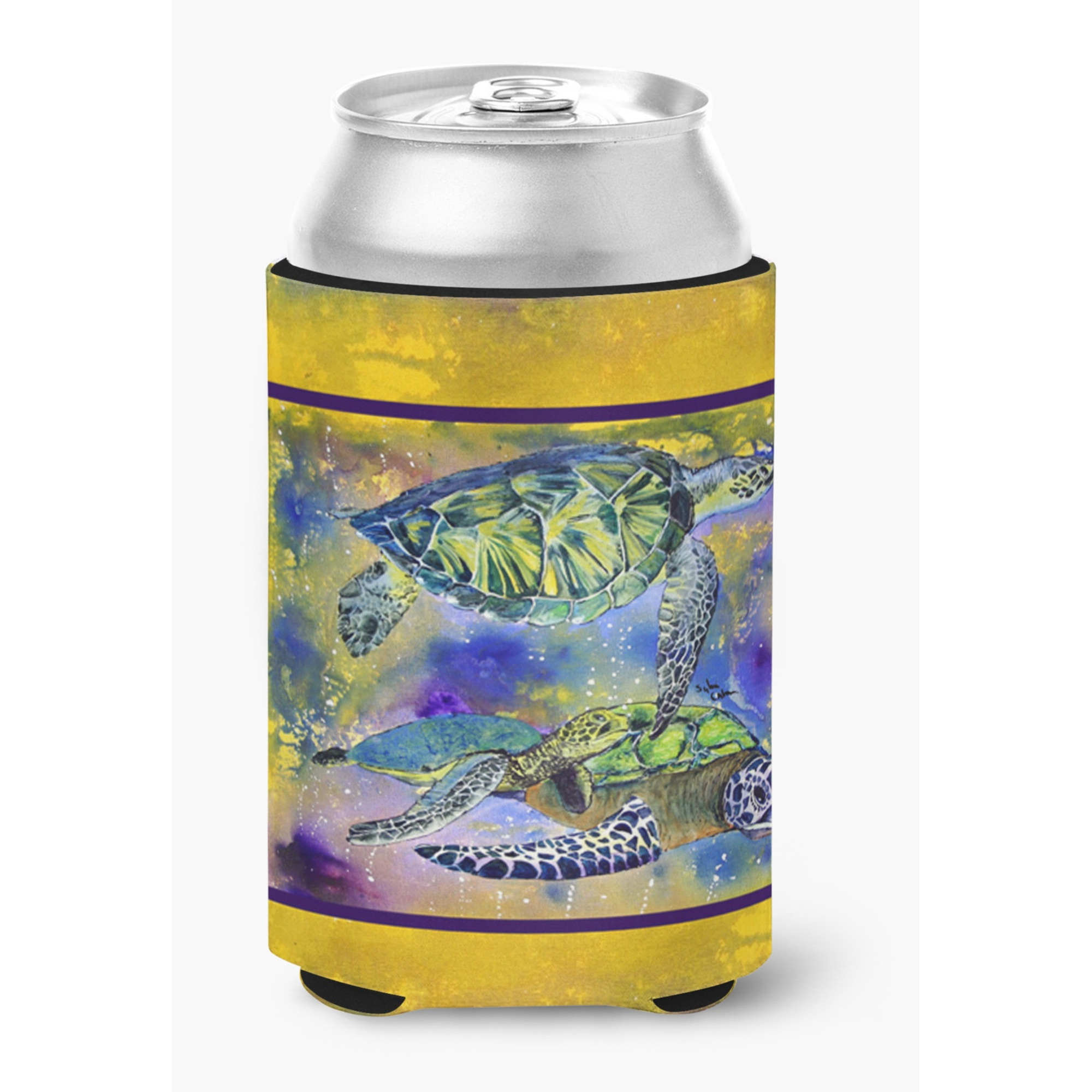 Turtle Can or Bottle Beverage Insulator Hugger