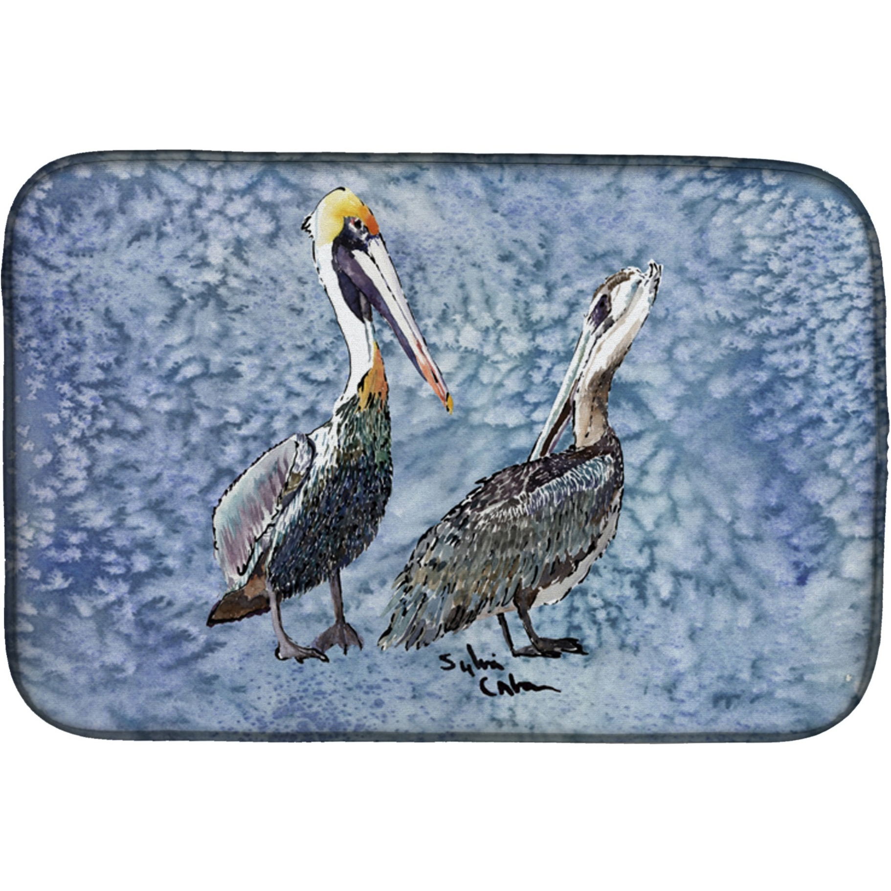 &quotCaroline's Treasures Pelican Dish Drying Mat, 14 x 21, Multicolor"