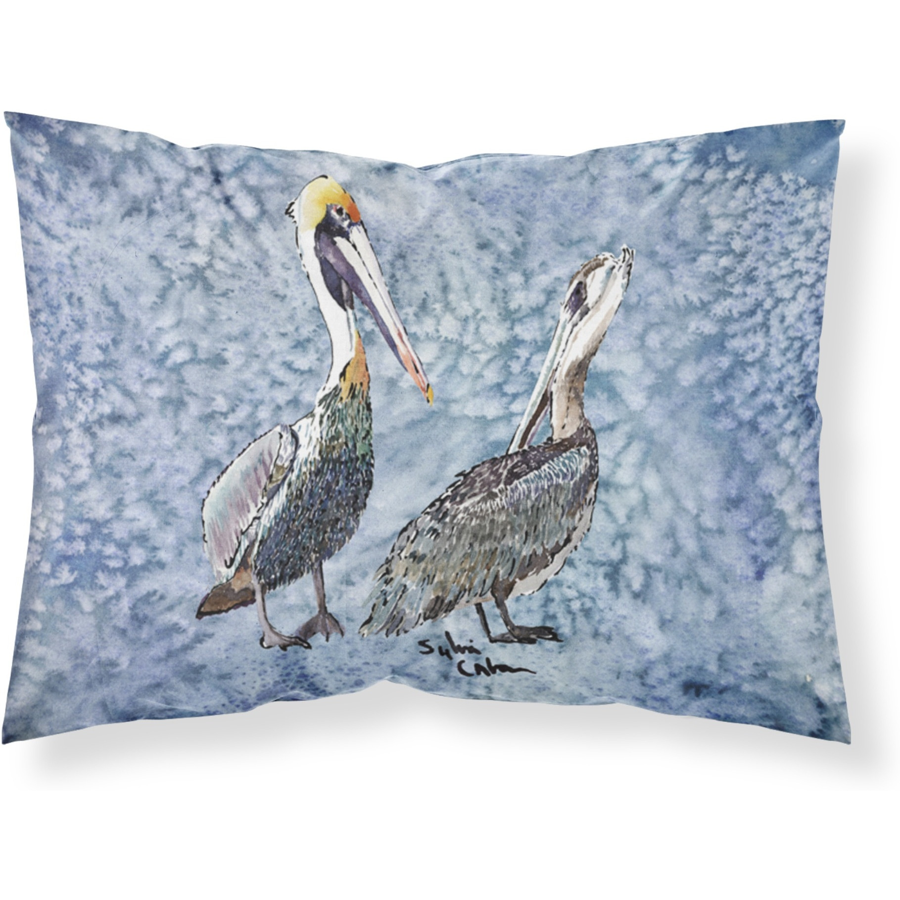 &quotCaroline's Treasures 8409PILLOWCASE Pelican Moisture Wicking Fabric Standard Pillowcase, Large, Multicolor"