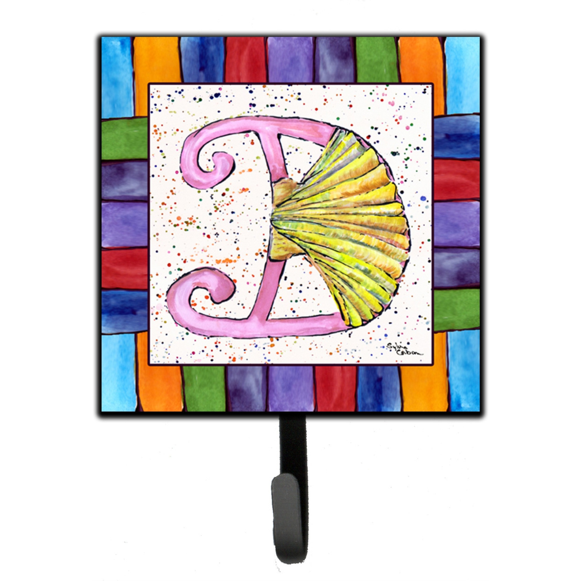 &quotCaroline's Treasures 8427-DSH4 Beach and Seafood Leash Holder or Key Hook 8427, Small, Multicolor"