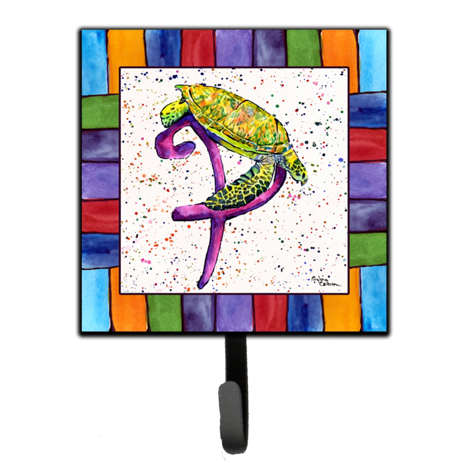 &quotCaroline's Treasures 8439-PSH4 Beach and Seafood Leash Holder or Key Hook 8439, Small, Multicolor"