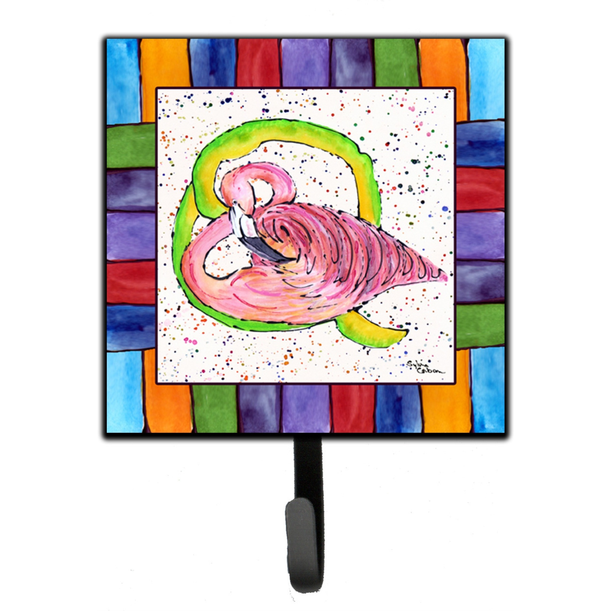 &quotCaroline's Treasures 8440-QSH4 Beach and Seafood Leash Holder or Key Hook 8440, Small, Multicolor"