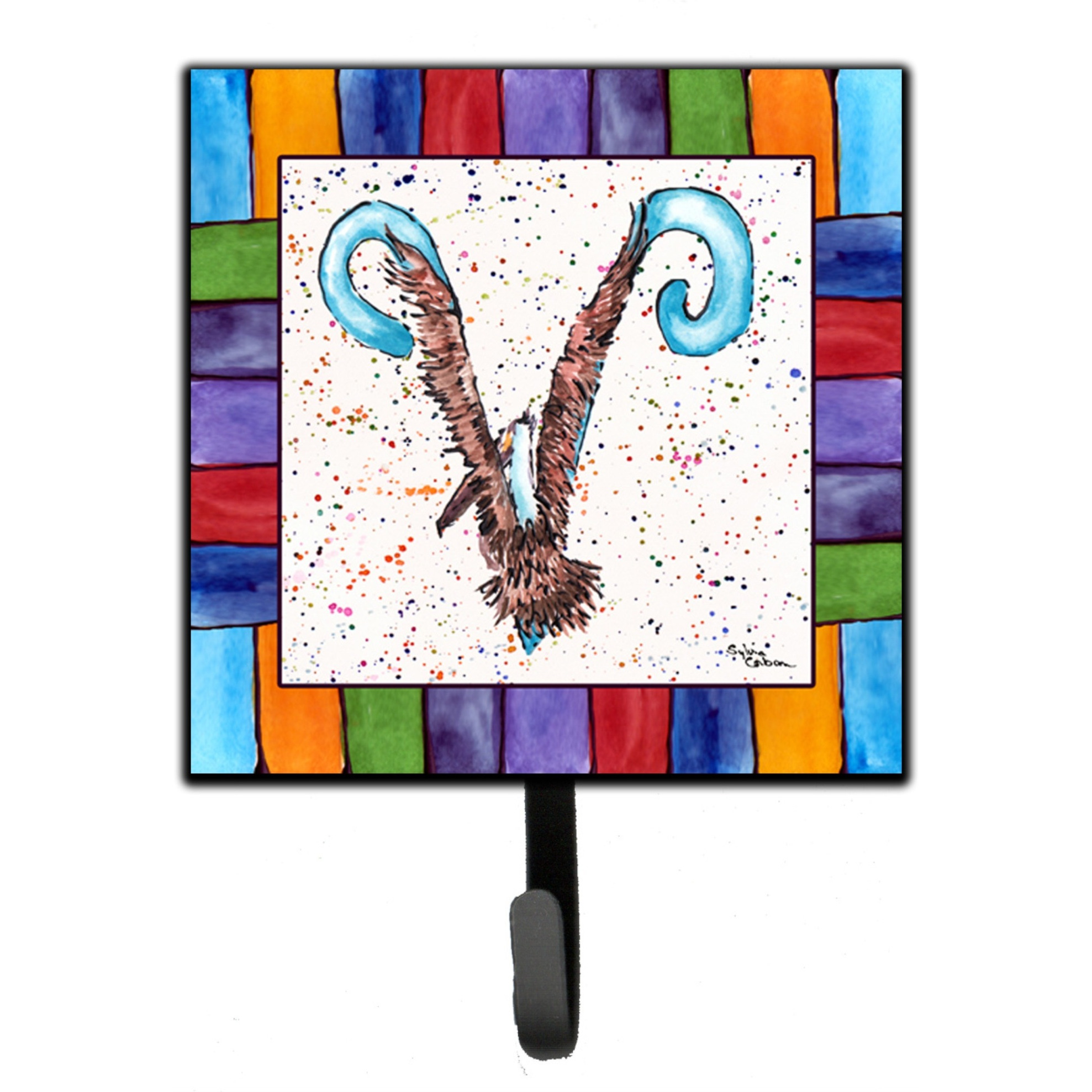 &quotCaroline's Treasures 8445-VSH4 Beach and Seafood Leash Holder or Key Hook 8445, Small, Multicolor"