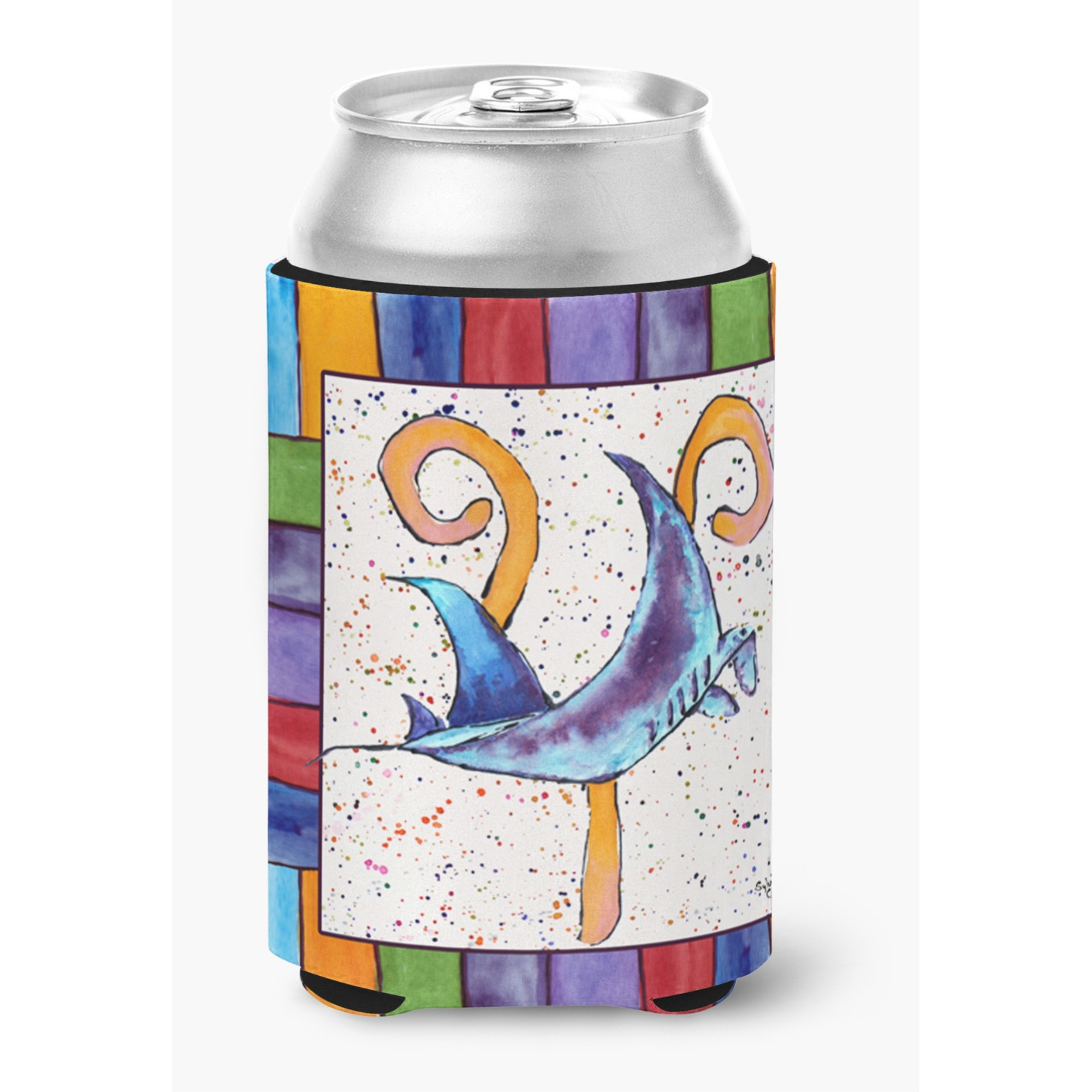 Letter Y with  Stingray Can or Bottle Beverage Insulator Hugger 8448