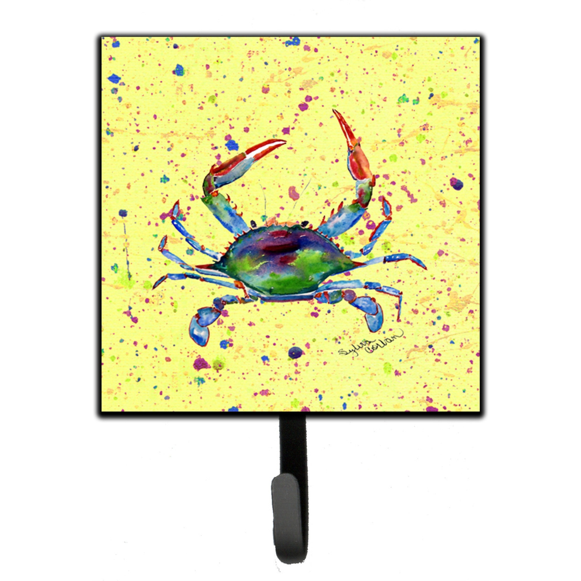 &quotCaroline's Treasures 8452SH4 Crab Leash Holder or Key Hook, Small, Multicolor"