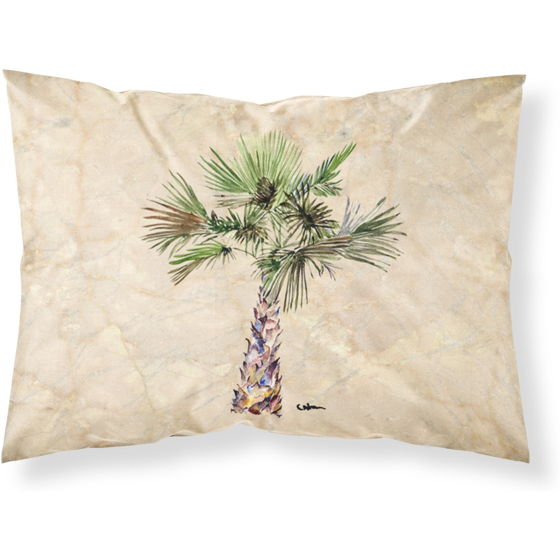 &quotCaroline's Treasures 8480PILLOWCASE Palm Tree Moisture Wicking Fabric Standard Pillowcase, Large, Multicolor"