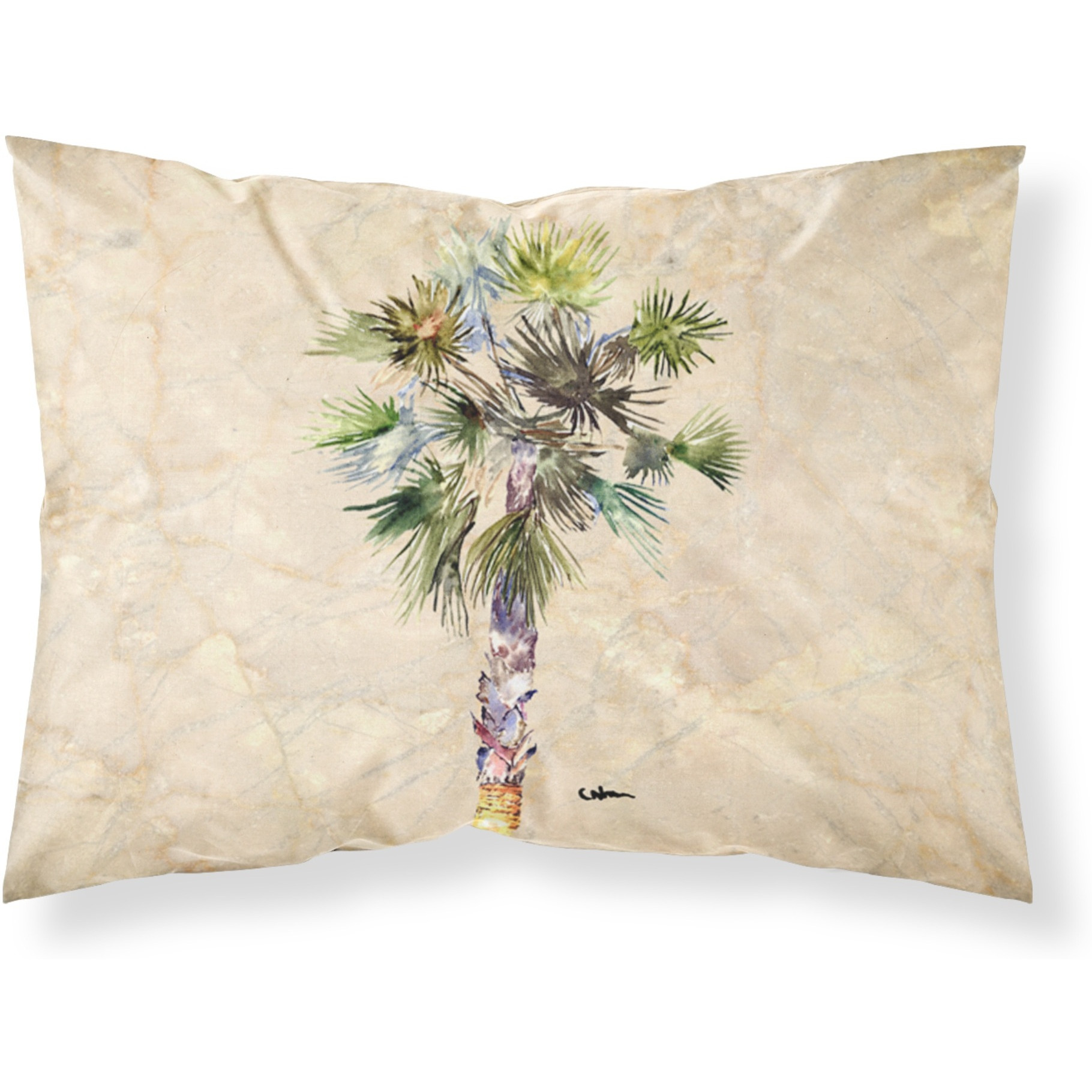 &quotCaroline's Treasures 8481PILLOWCASE Palm Tree Moisture Wicking Fabric Standard Pillowcase, Large, Multicolor"