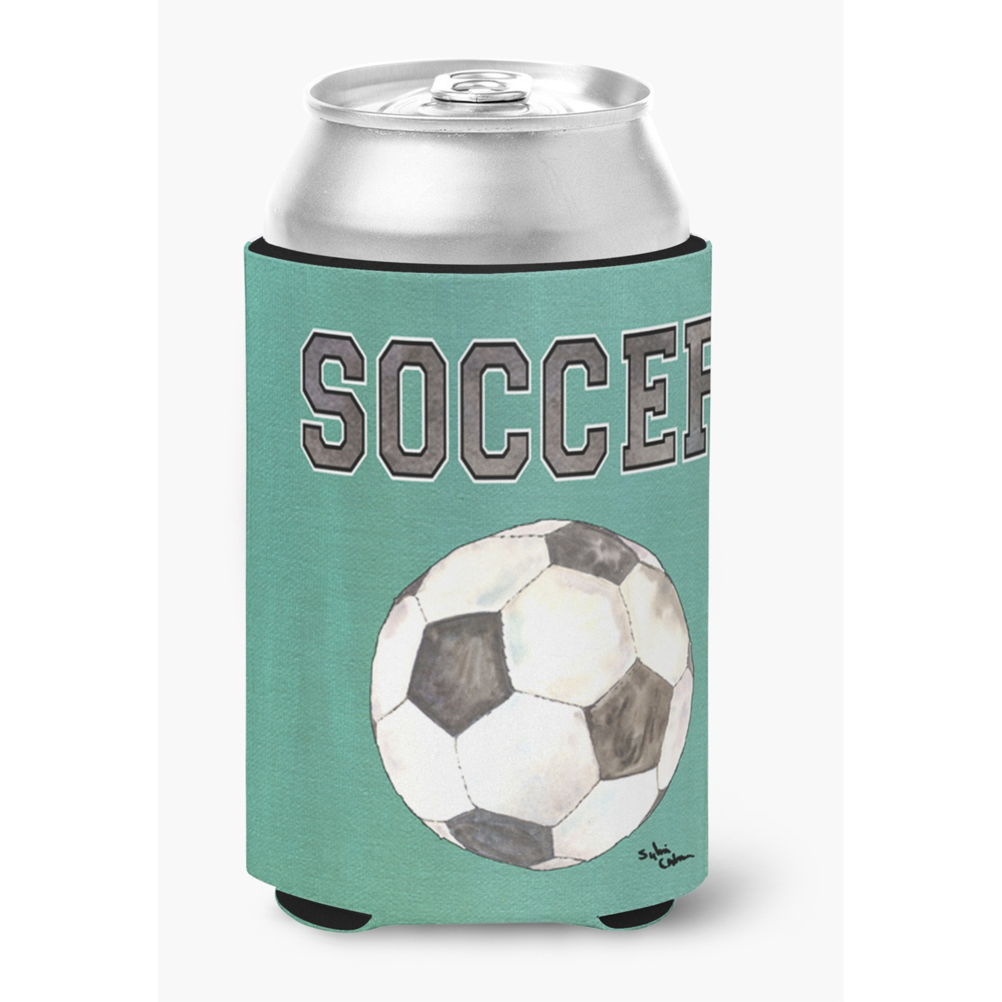 Soccer Can or Bottle Beverage Insulator Hugger