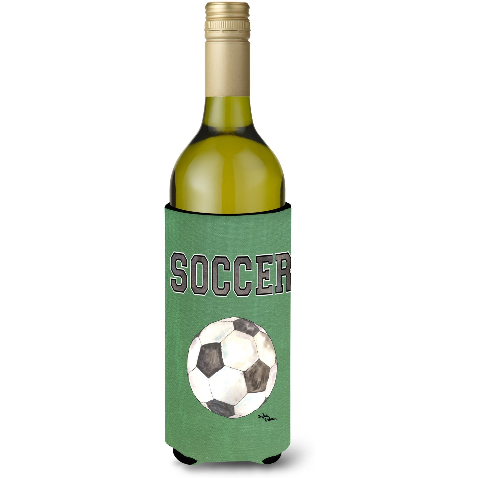 Soccer Wine Bottle Beverage Insulator Beverage Insulator Hugger