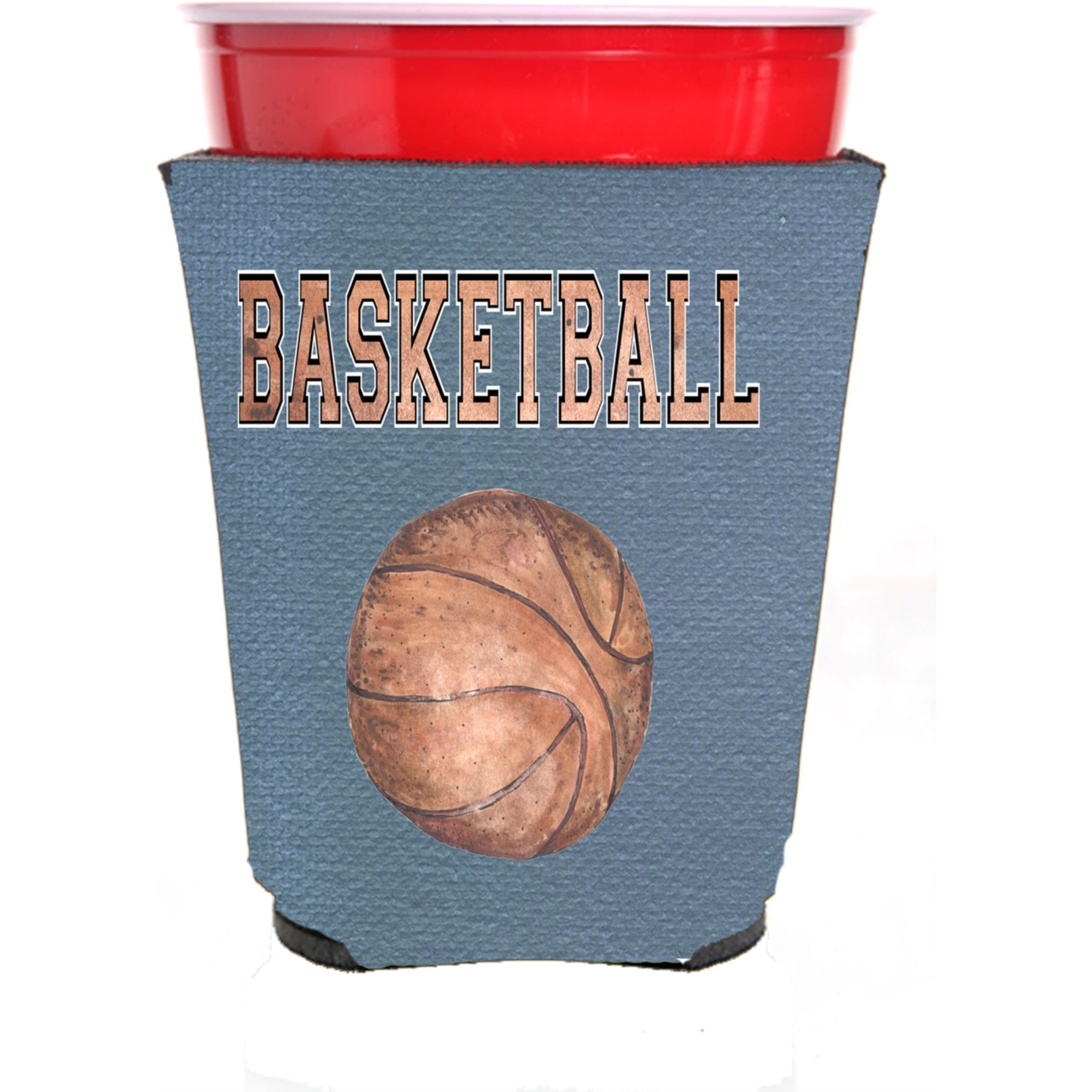 Basketball Red Solo Cup Beverage Insulator Hugger